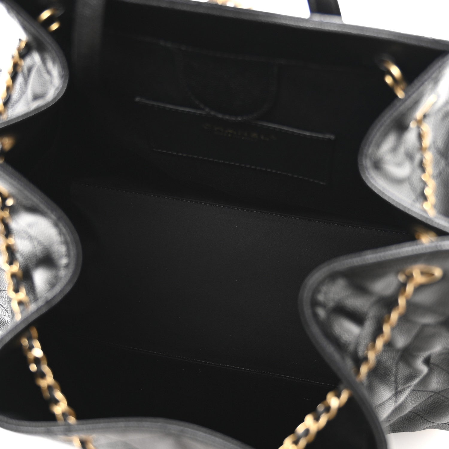 Caviar Quilted Large Chanel 25 Backpack Black