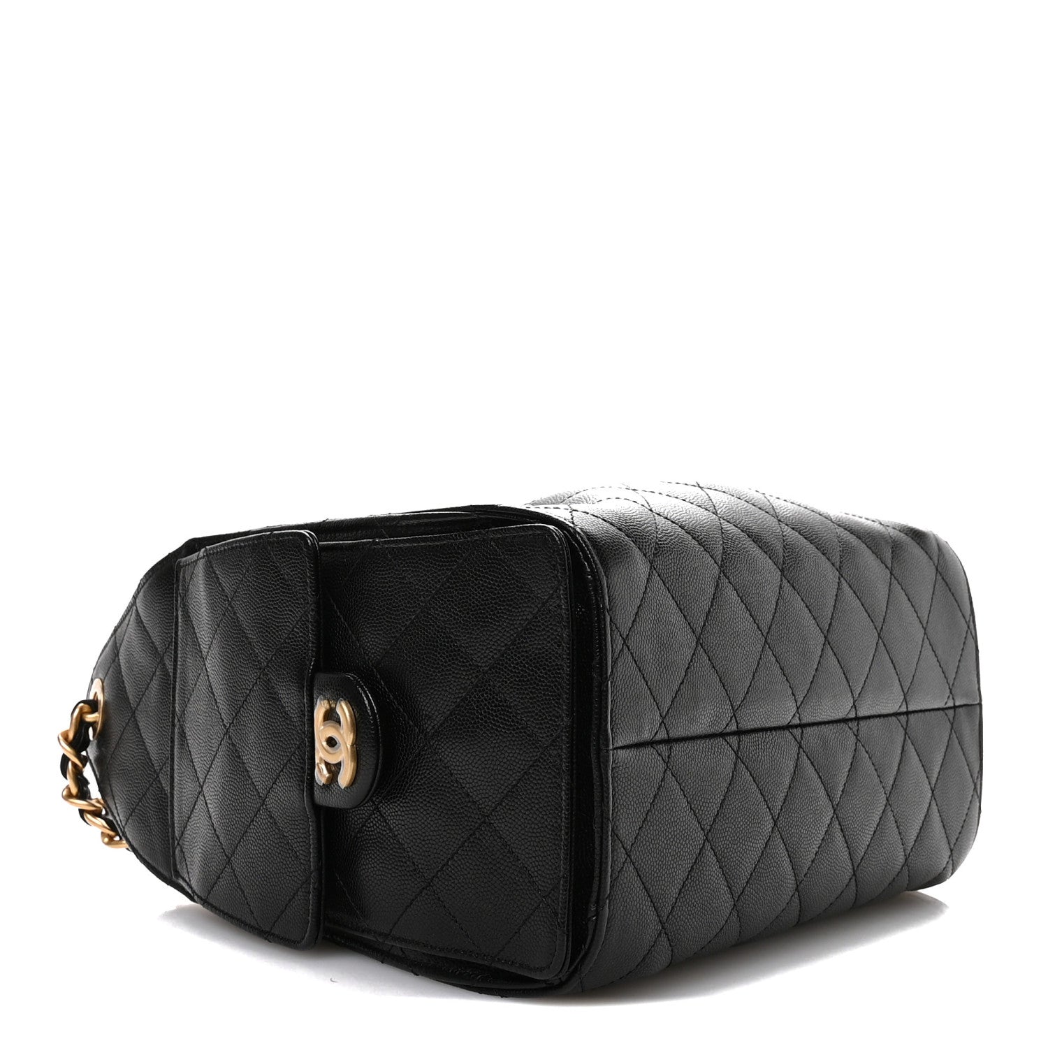 Caviar Quilted Small Chanel 25 Handbag Black