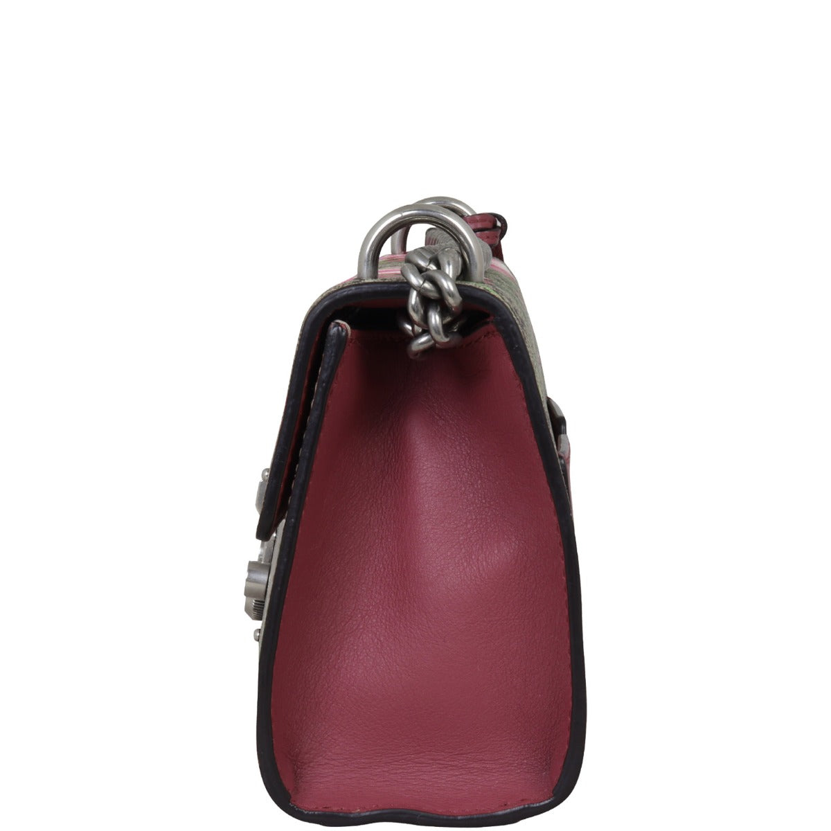 Gucci GG Supreme Blooms Padlock Small Shoulder Bag