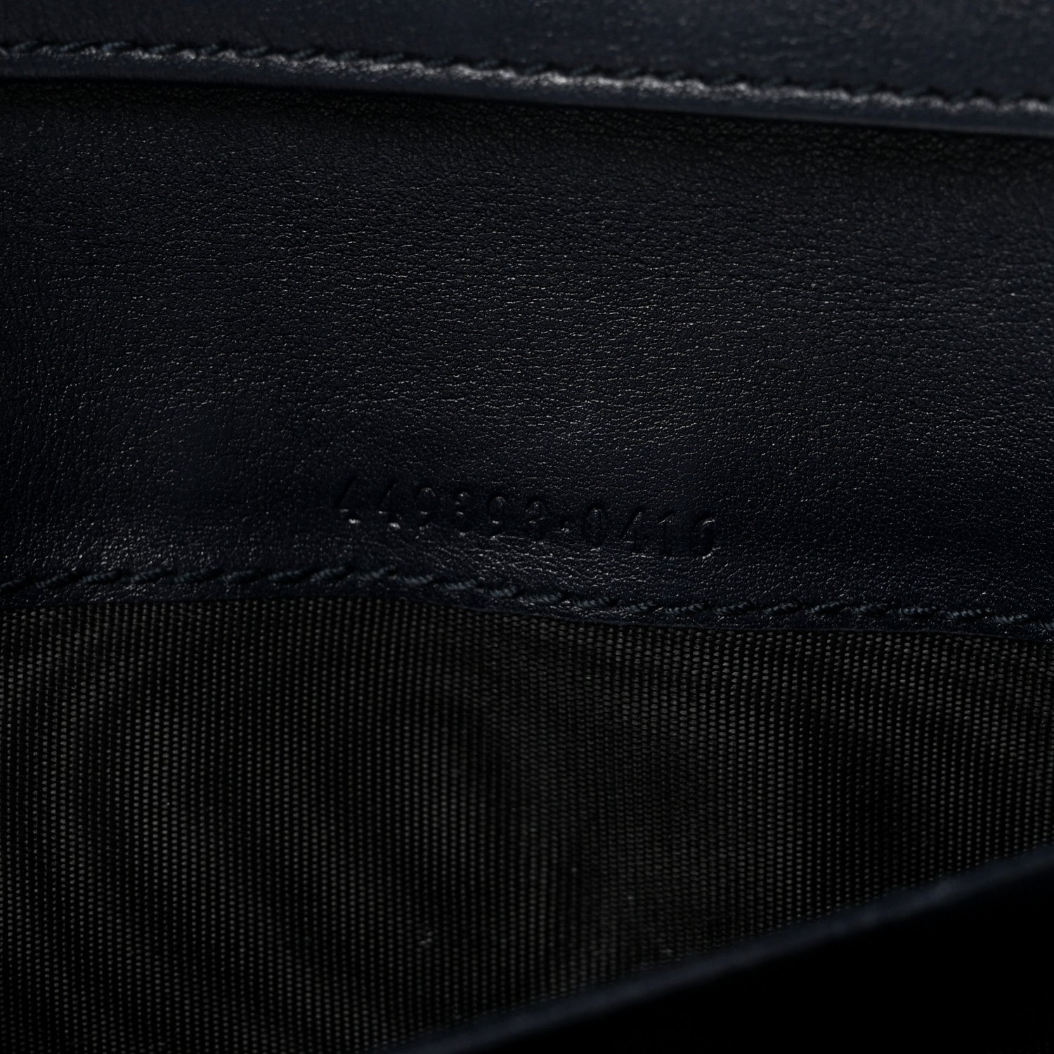 Microguccissima Continental Flap Wallet Navy