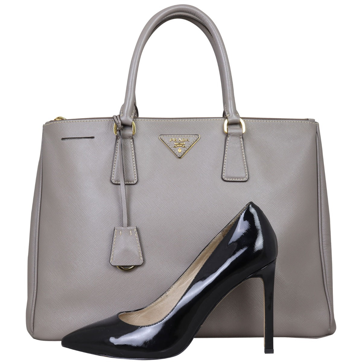 Prada Saffiano Lux Galleria Double Zip Tote Large