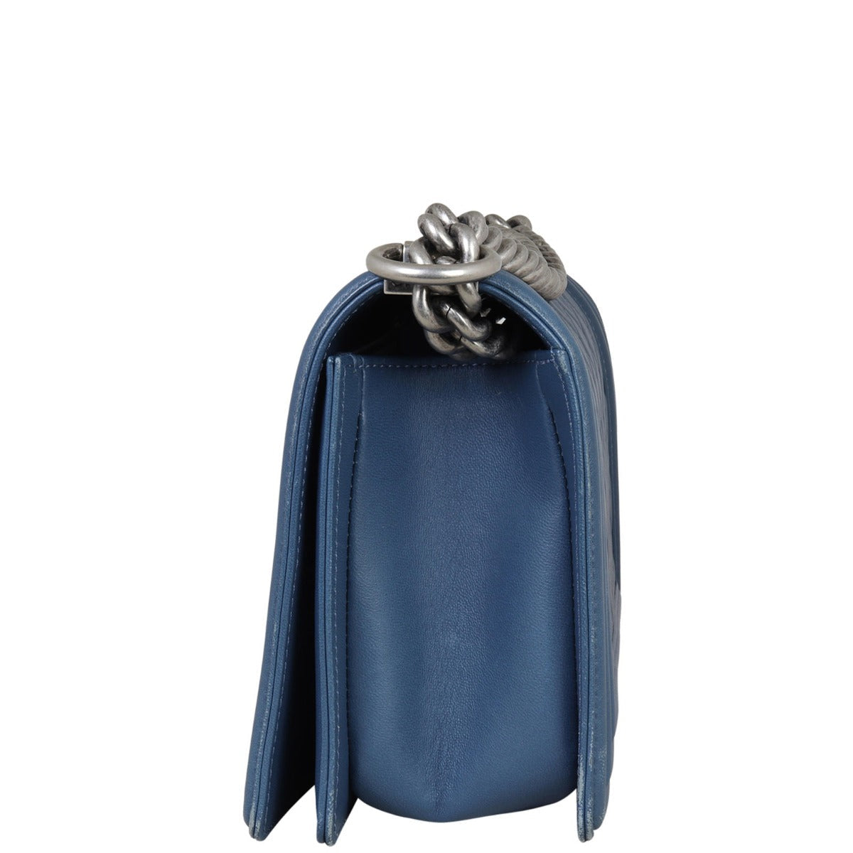 Chanel Boy Old Medium | Blue 19 Series