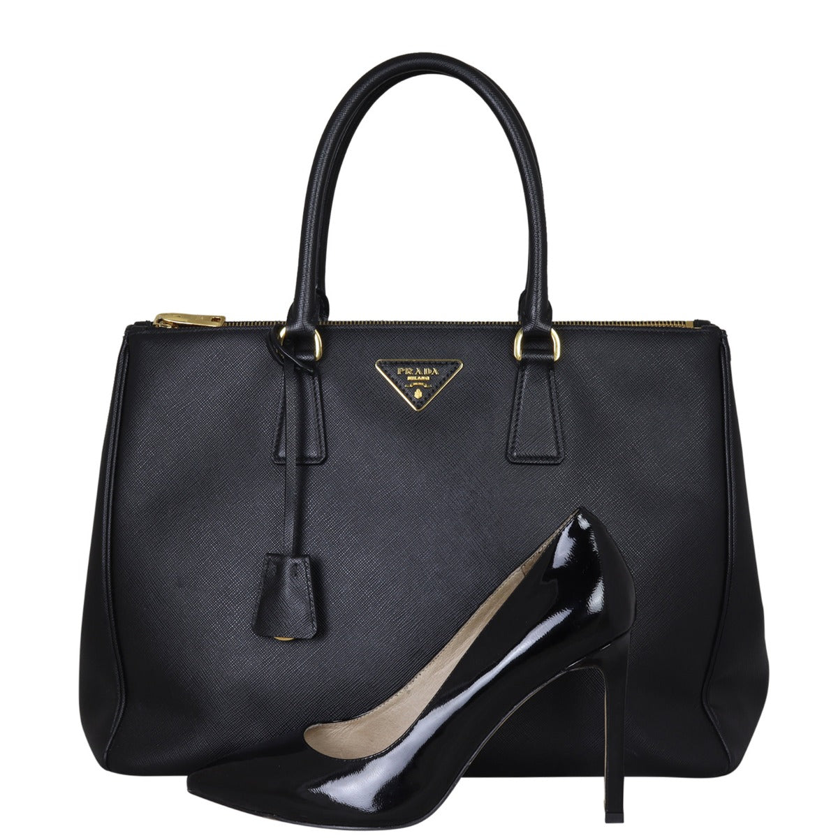 Prada Saffiano Lux Galleria Double Zip Tote Large