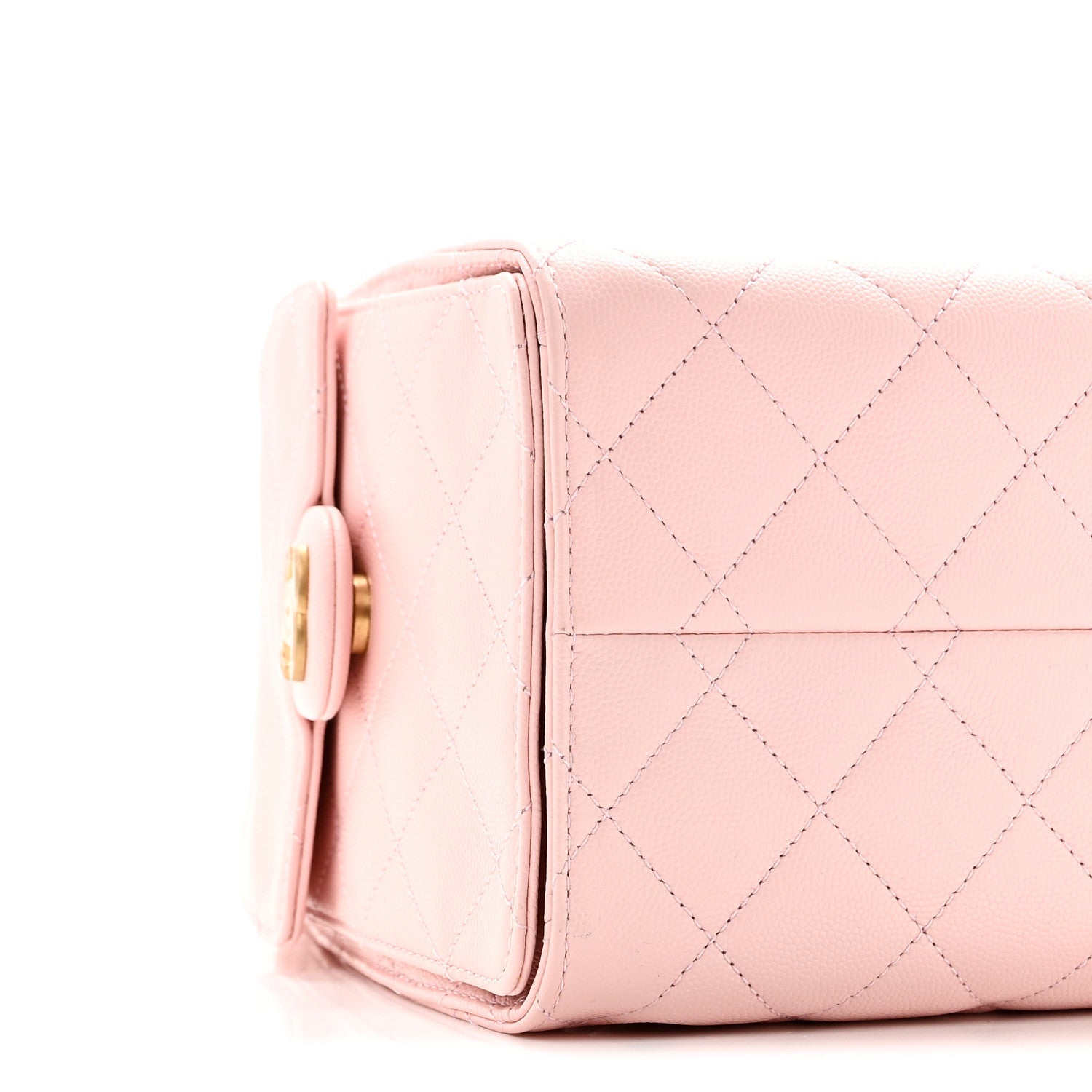 Caviar Quilted Small Chanel 25 Handbag Light Pink