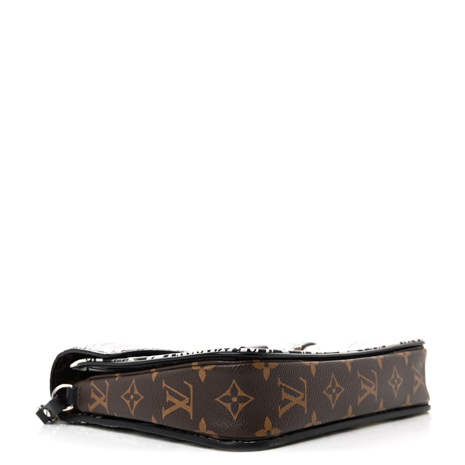 Epi Monogram Floral Pochette Metis Black White