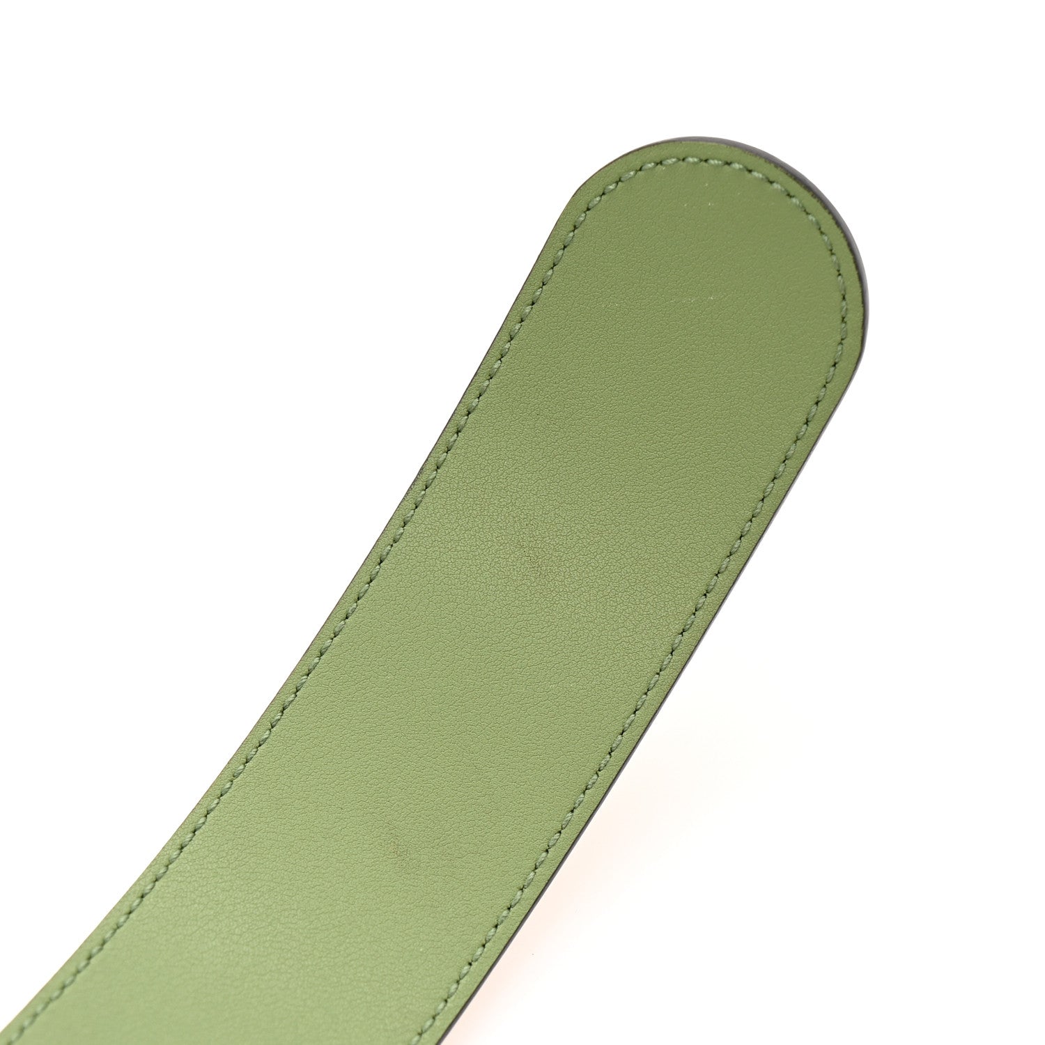 GG Supreme Monogram Plutone Calfskin Enamel Double G 40mm Belt 80 32 Beige Ebony Mystic White Salamander Green