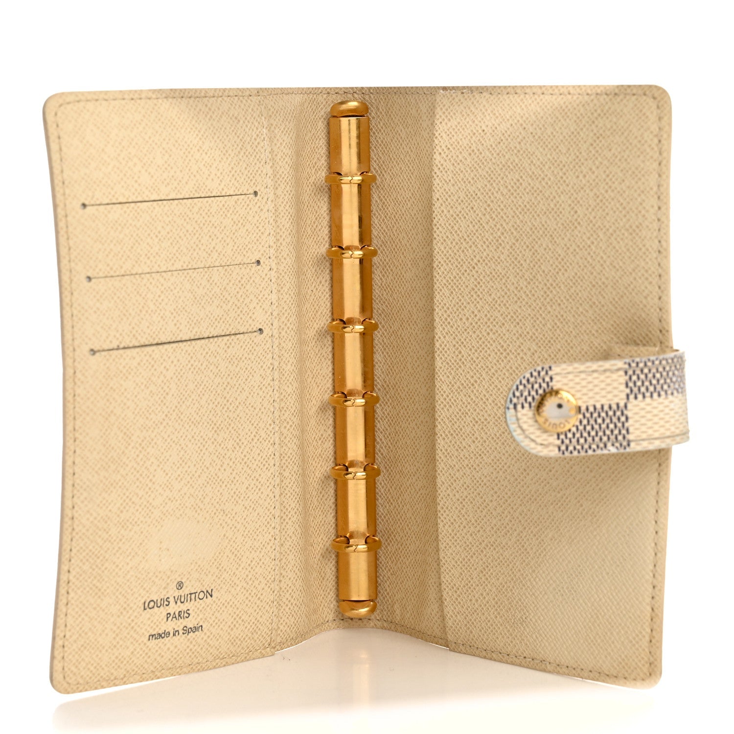 Damier Azur Small Ring Agenda Cover
