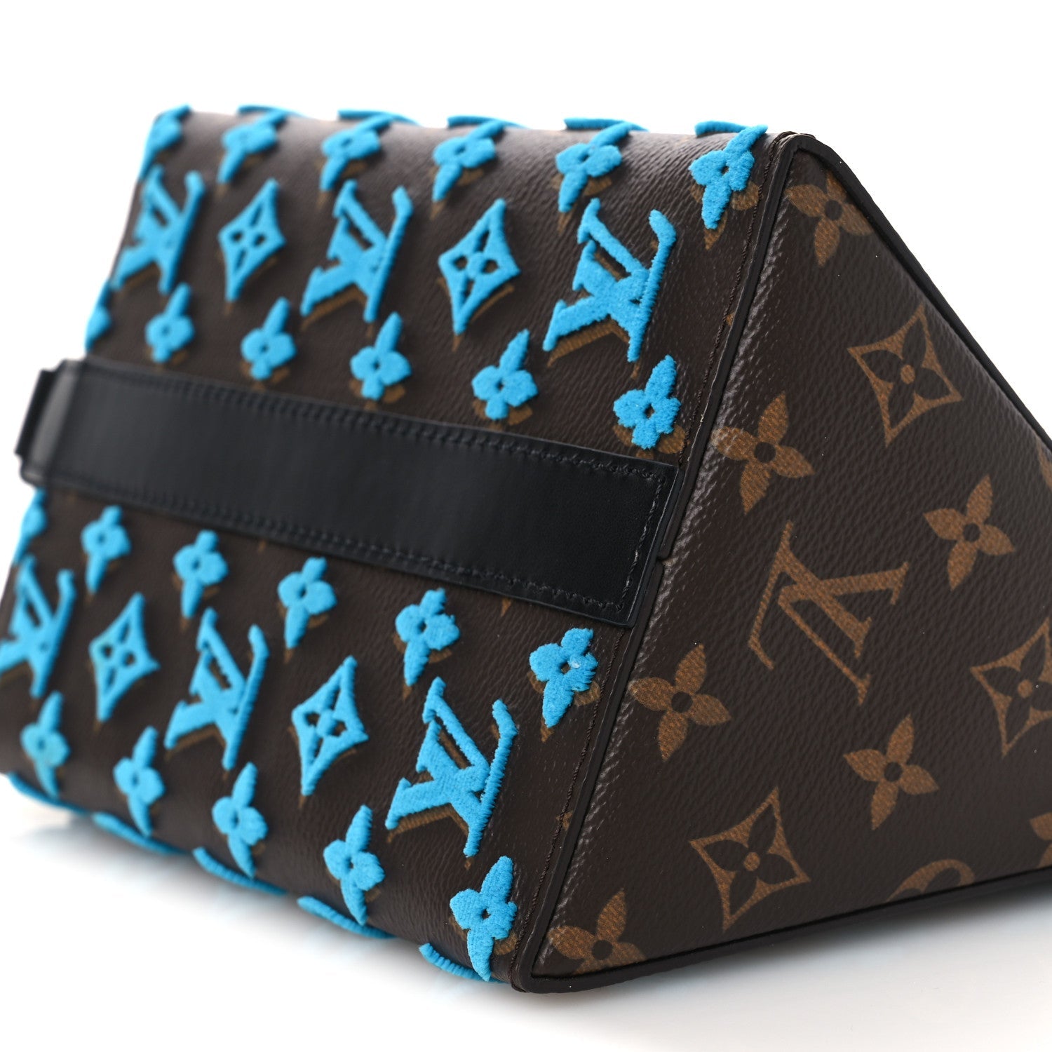 Monogram Tuffetage Triangle Messenger Turquoise
