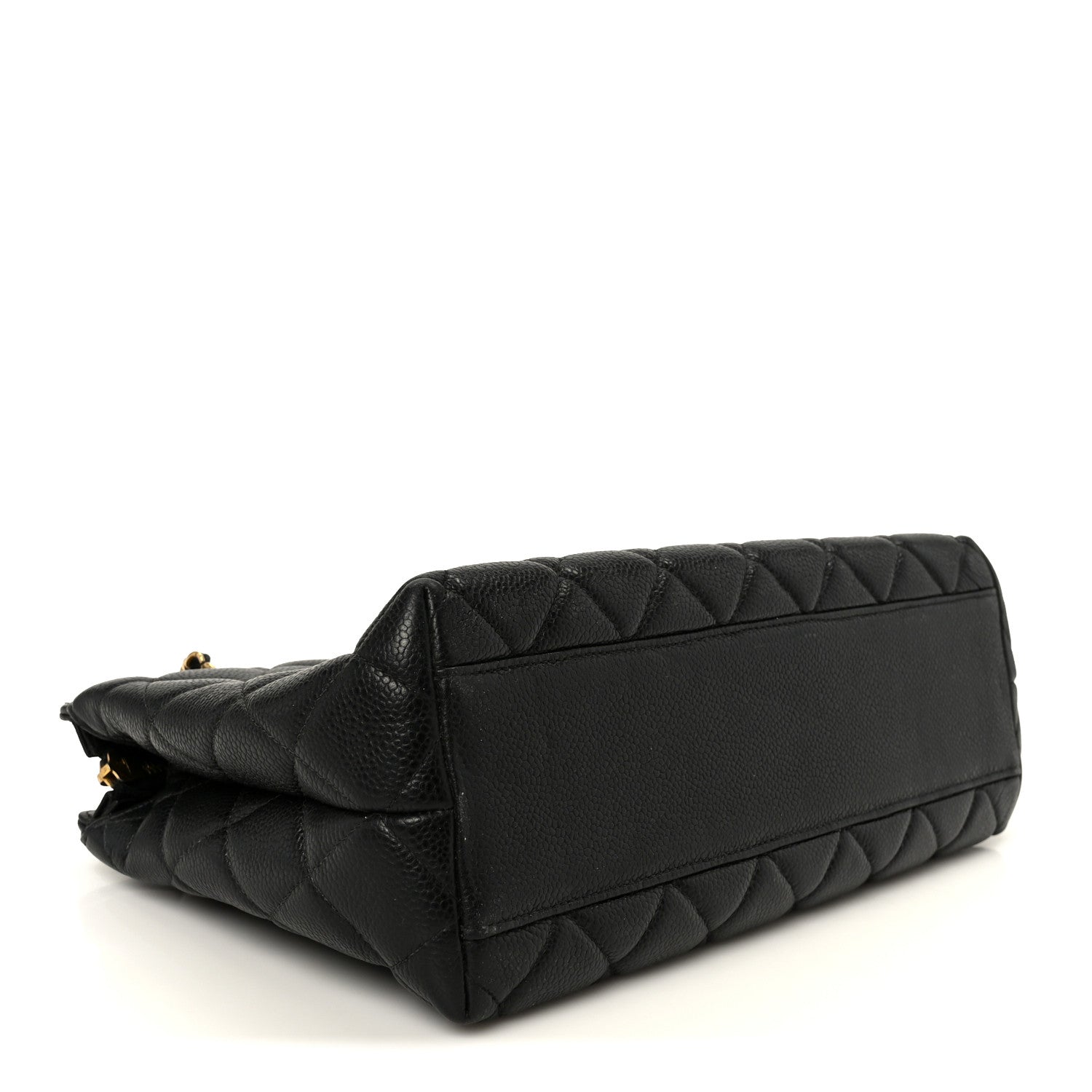 Caviar Quilted Shoulder Bag Black