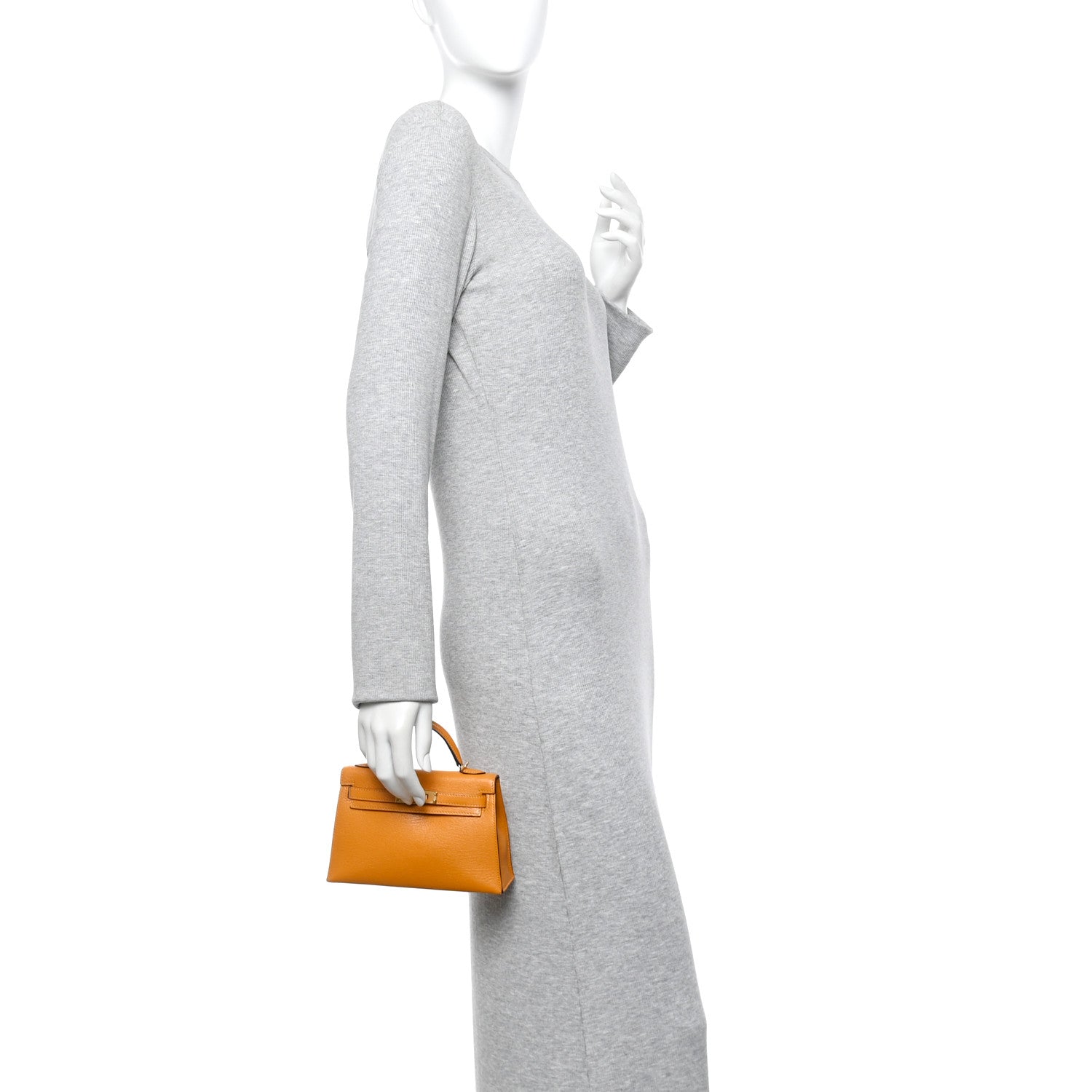 Chevre Mysore Mini Kelly Sellier 20 Jaune Ambre