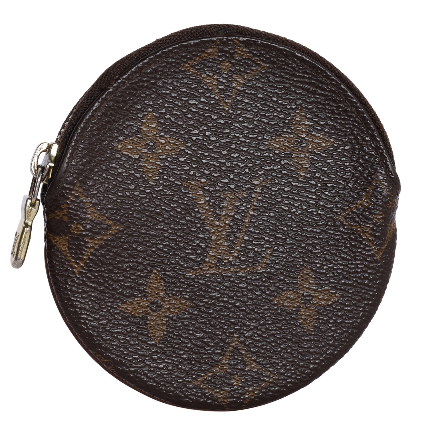 Monogram Round Coin Purse Wallet