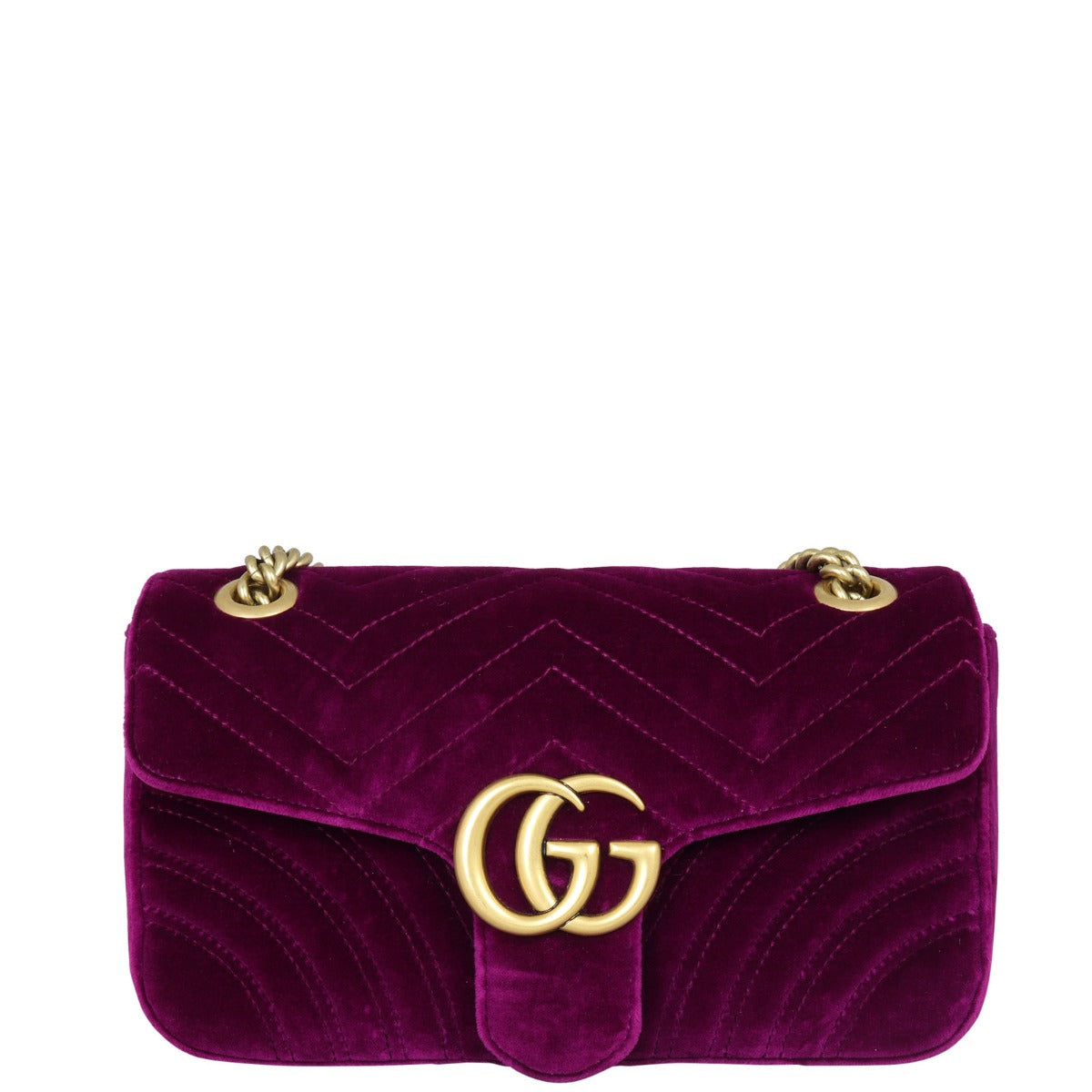 Gucci GG Marmont Small Velvet Shoulder Bag