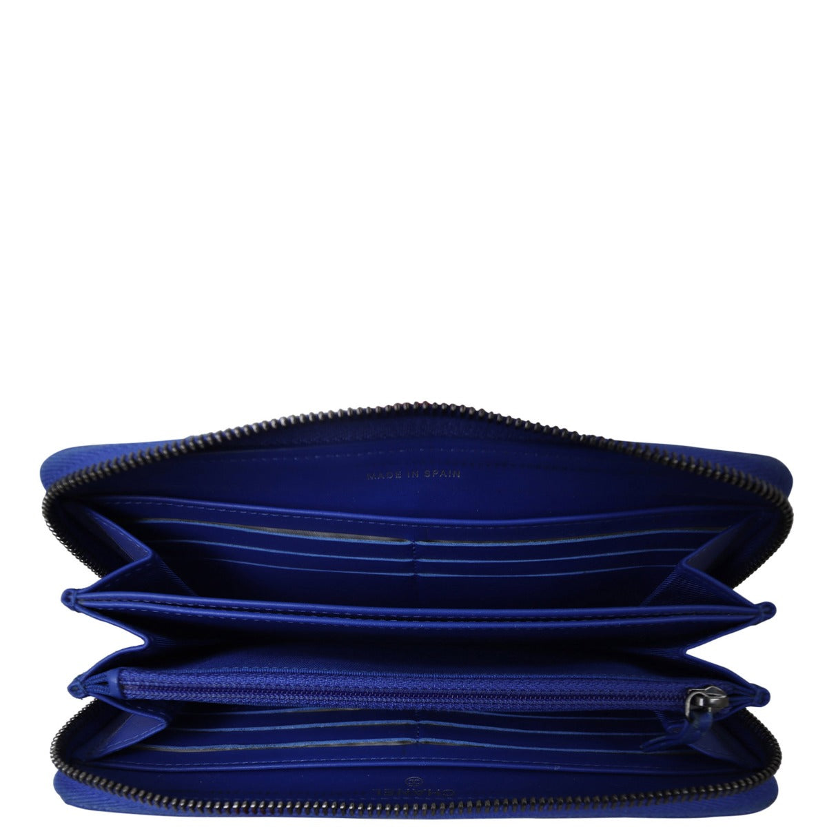 Chanel Classic Long Zipped Wallet | Cobalt Blue