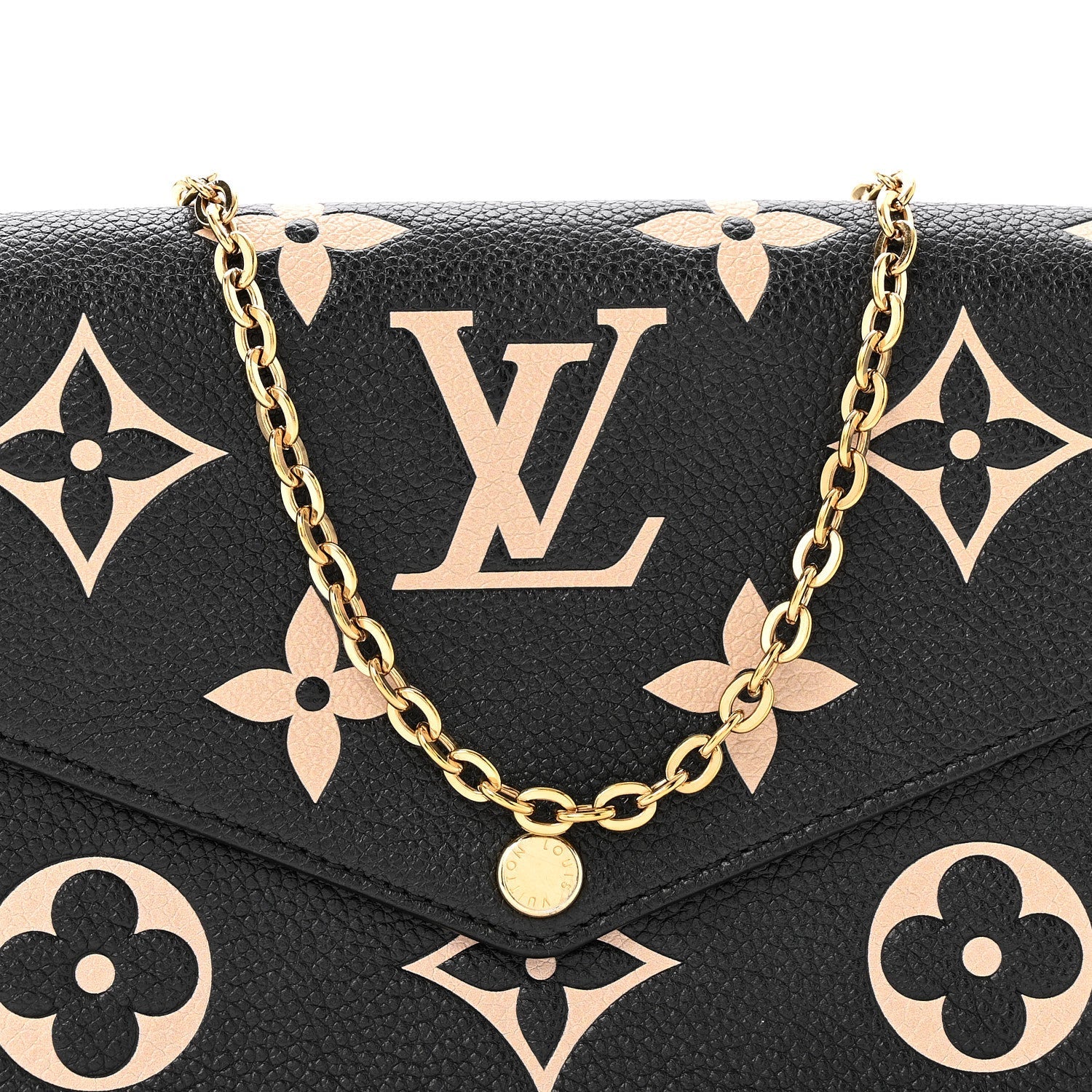 Empreinte Monogram Giant Felicie Pochette Black Beige