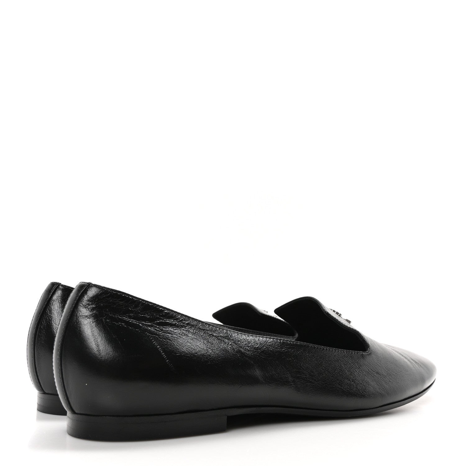 Lambskin CC Loafers 41 Black