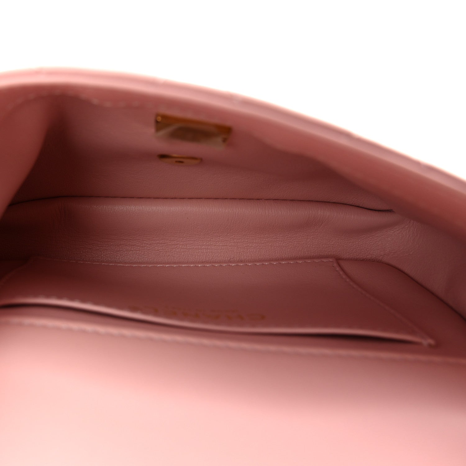 Lambskin Quilted Mini Heart Charms Flap Light Pink
