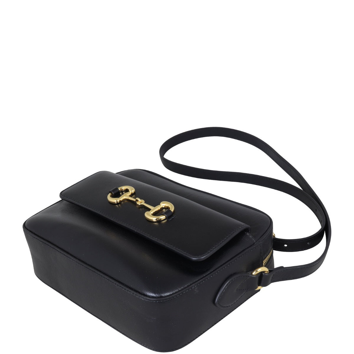 Gucci GG Leather 1955 Horsebit Shoulder Bag Small