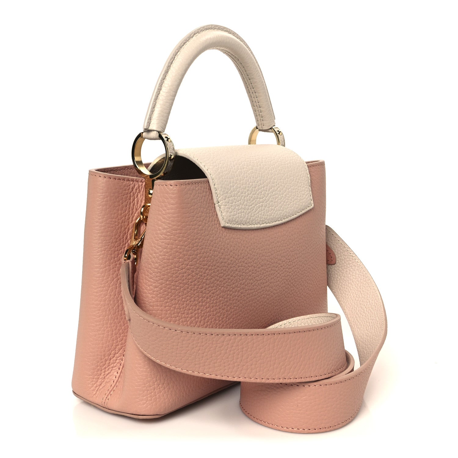 Taurillon Capucines BB Rose Trianon Creme