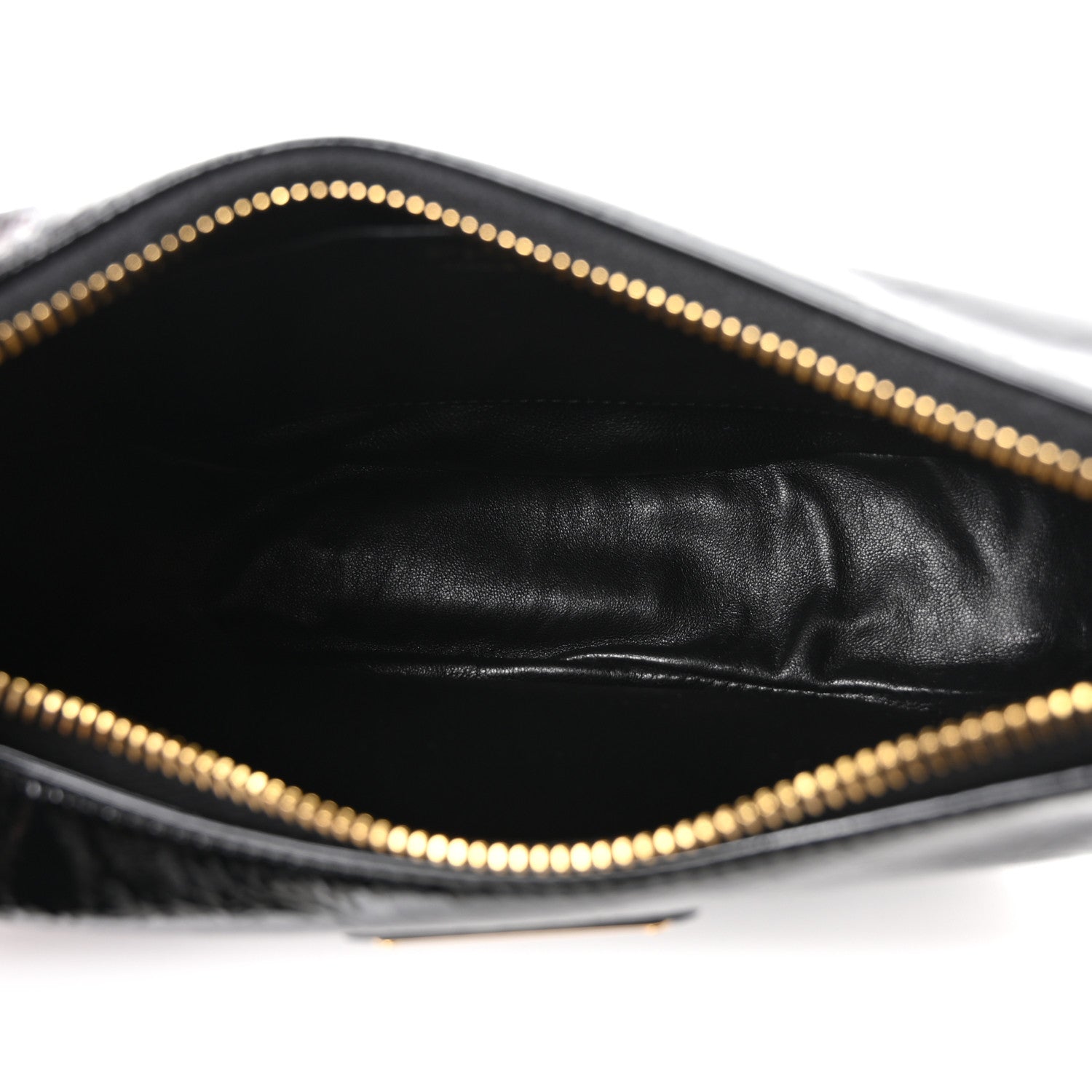 Patent Naplak Arque Shoulder Bag Black