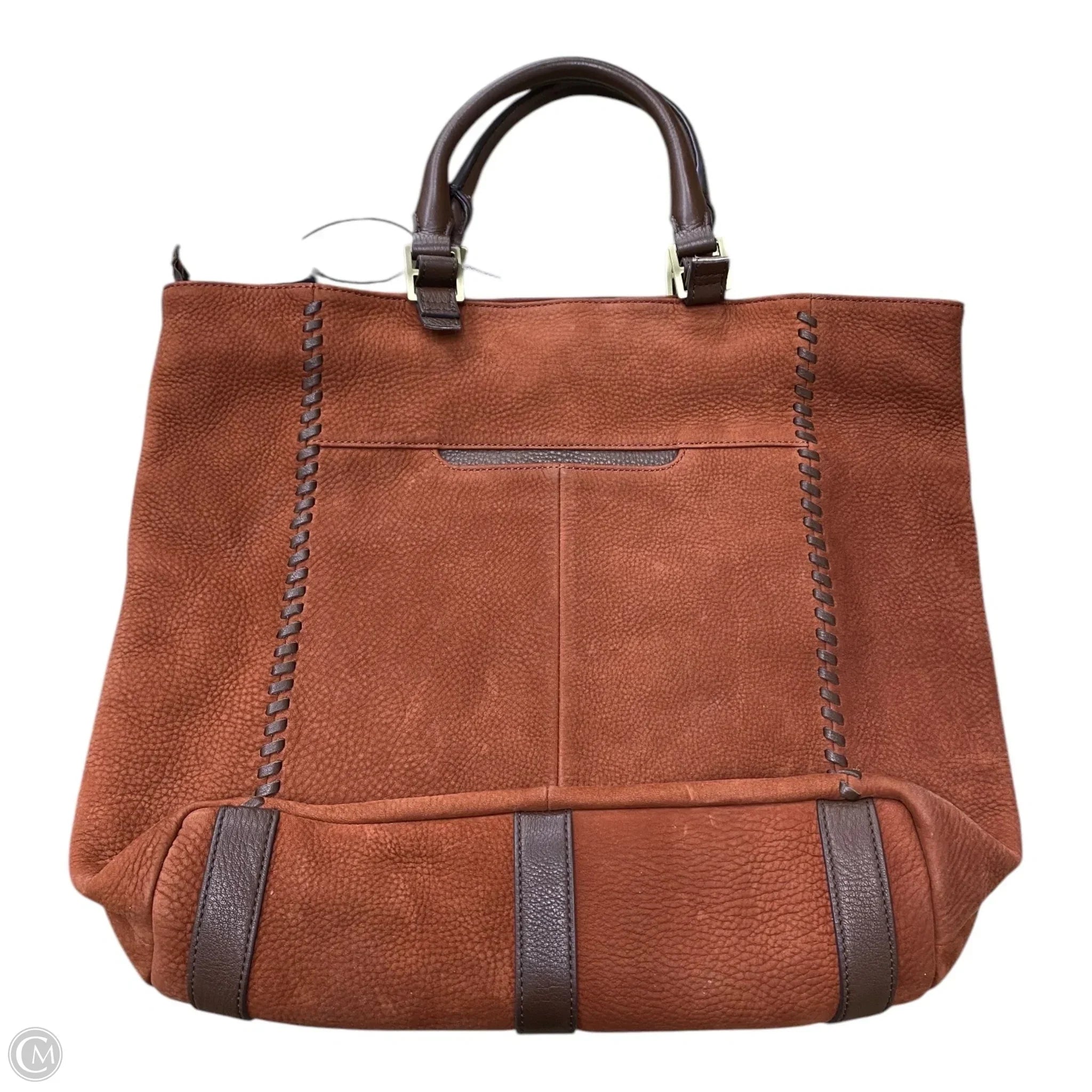 Handbag Leather By Hobo Intl, Size: Large