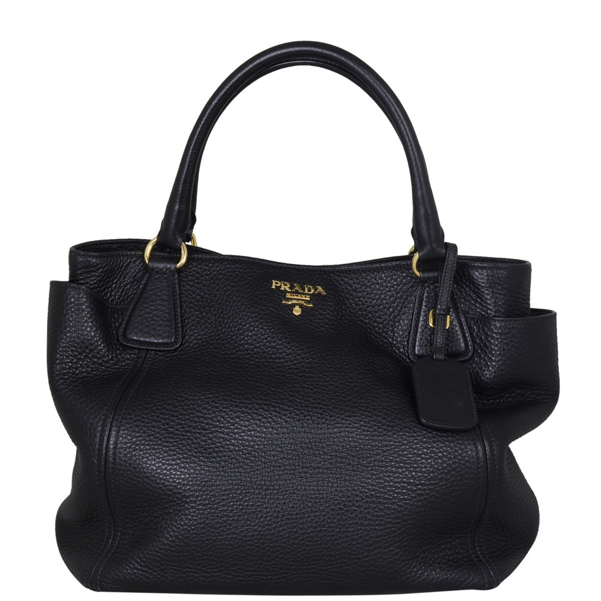 Prada Vitello Daino Side Pocket Tote