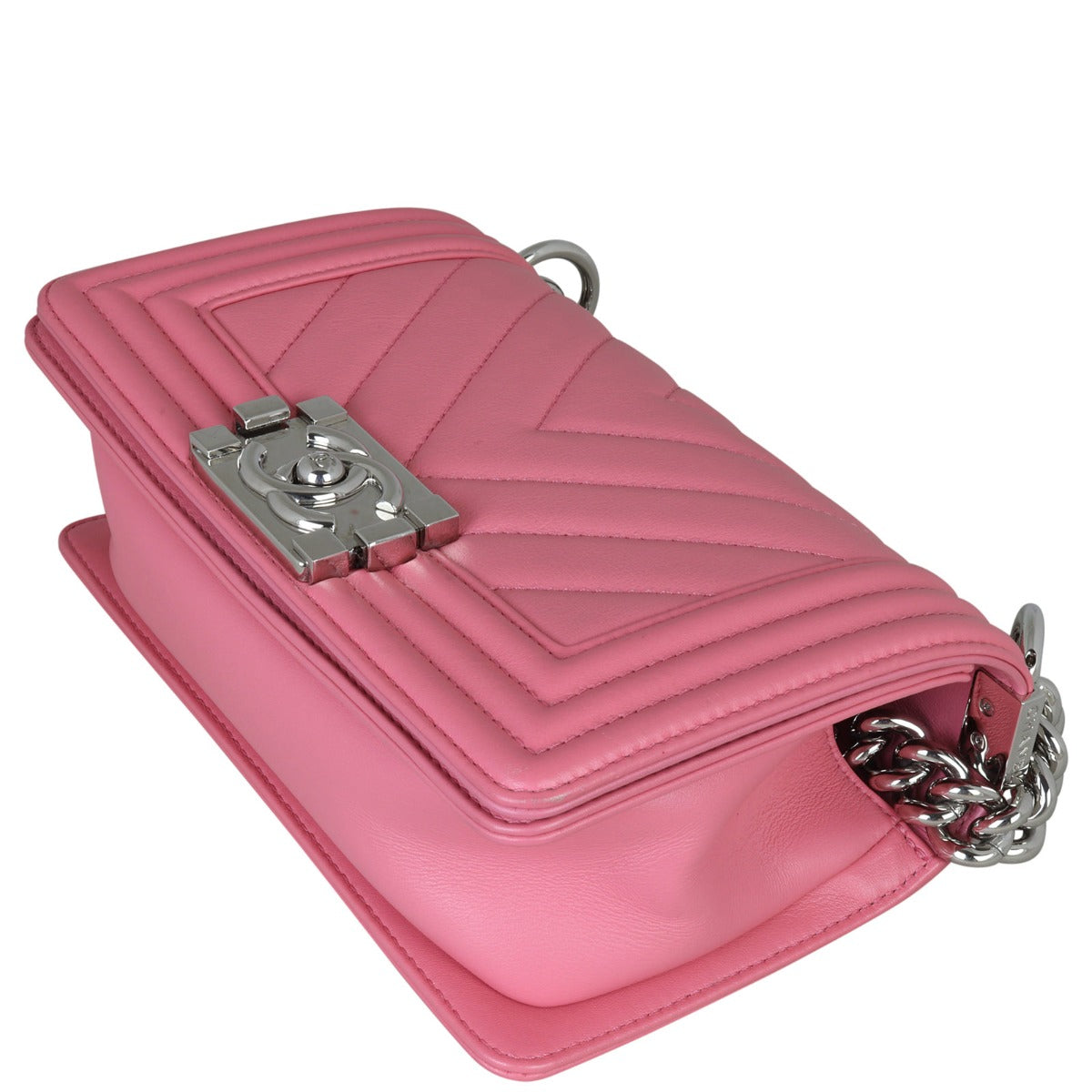Chanel Boy Small Chevron | Pink