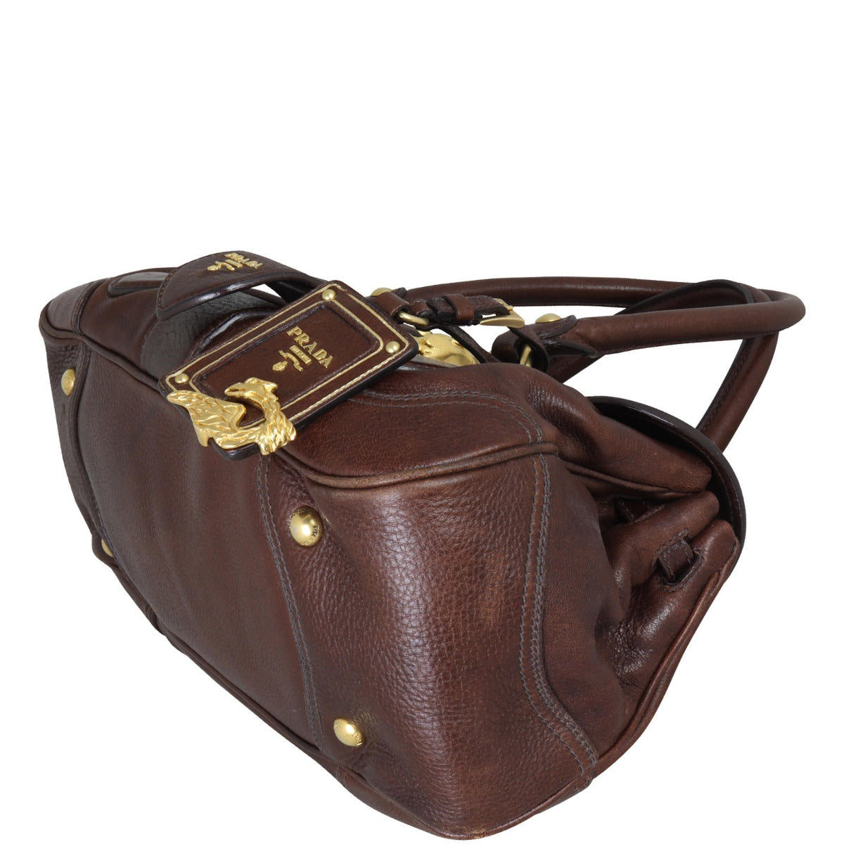 Prada Cervo Dragon Satchel