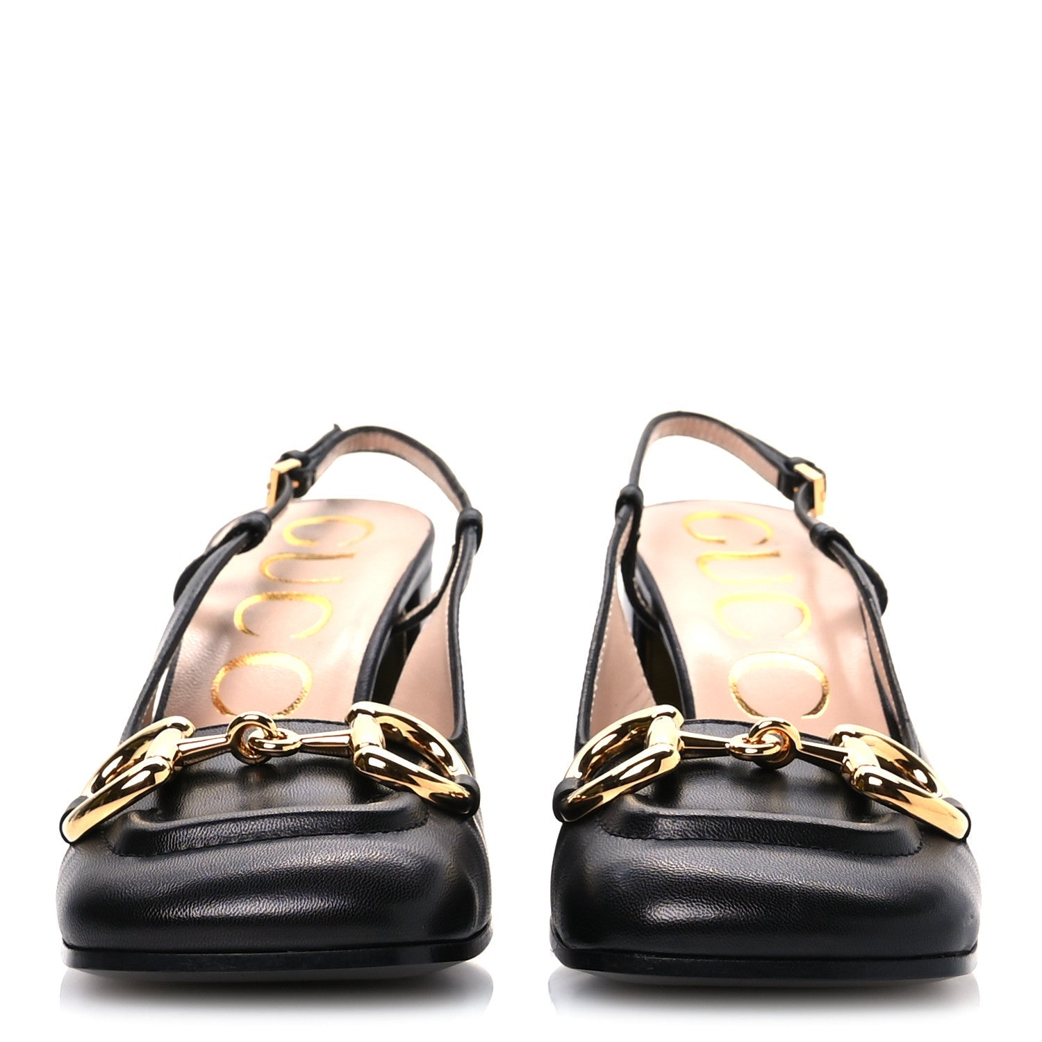 Malaga Kid Horsebit 75mm Slingback Pumps 35.5 Black