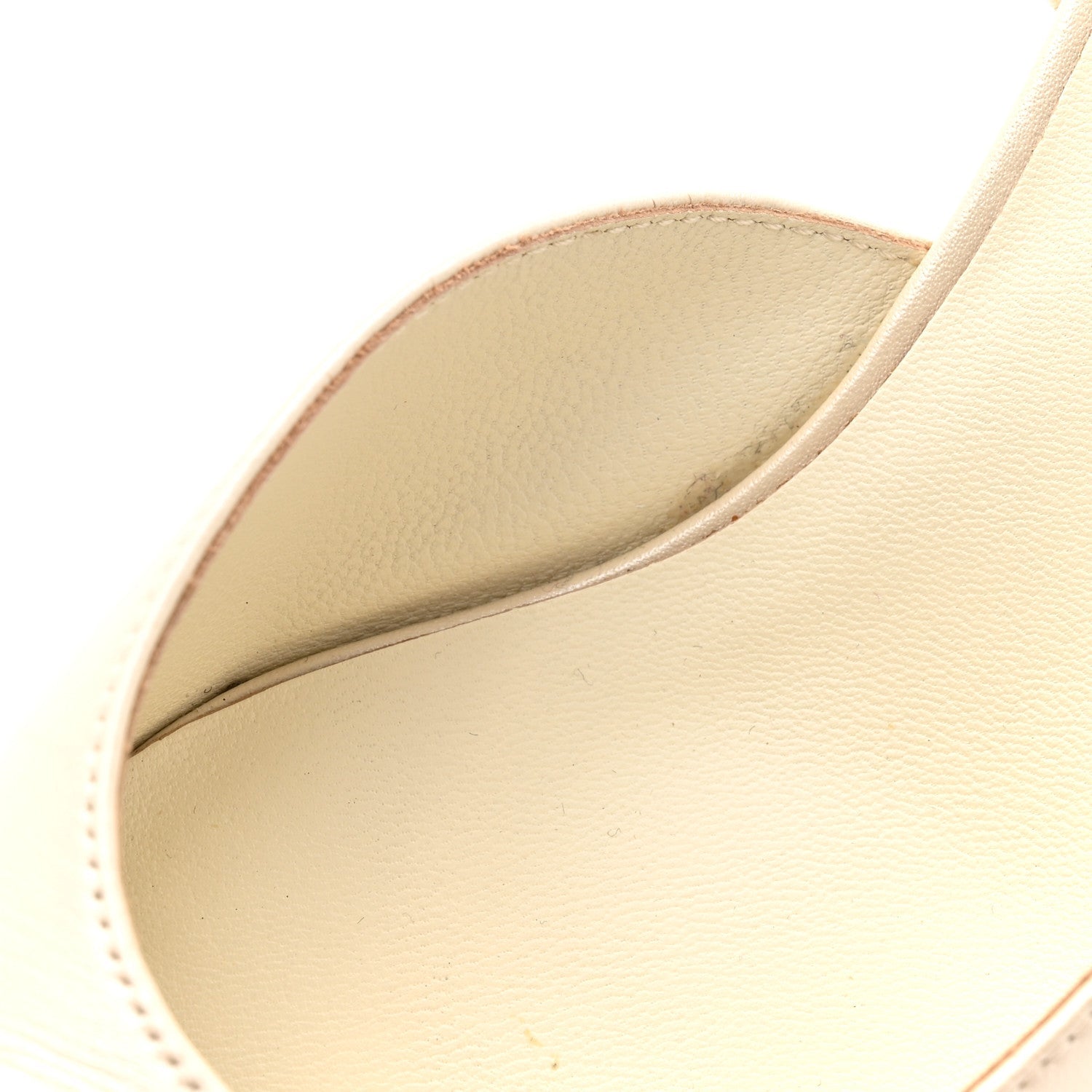 Lambskin Grosgrain Cap Toe CC Slingback Pumps 38 White Black