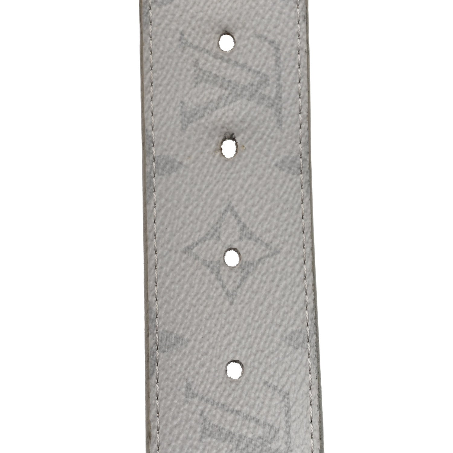 Taiga Monogram 40mm LV Initiales Belt 95 38 White