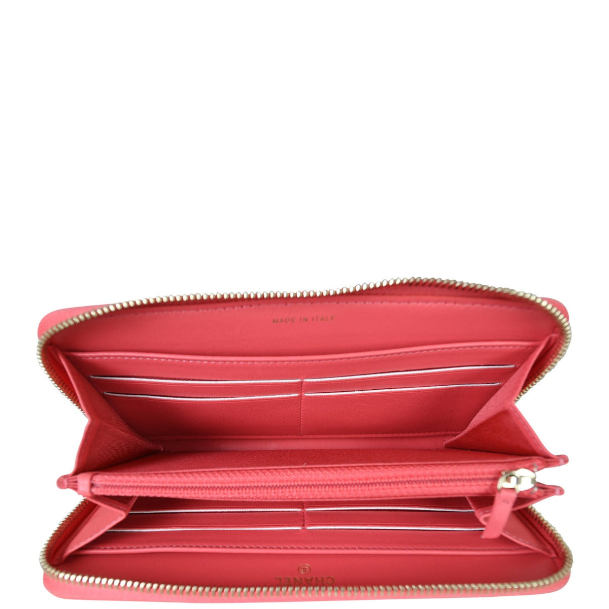 Chanel Camellia Zip Around Wallet | Pink