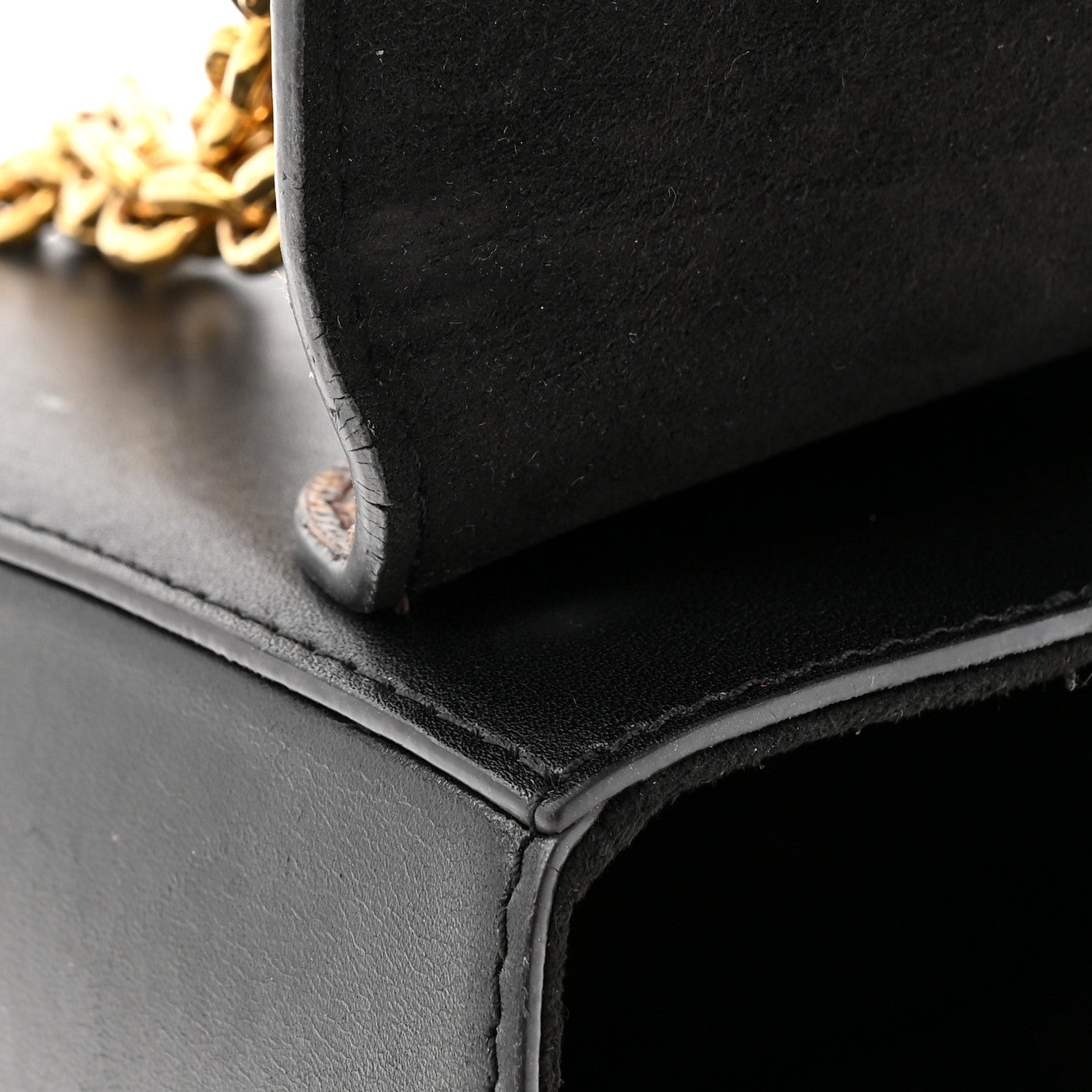 Veau Satin Monogram Twist Shoulder Bag MM Black