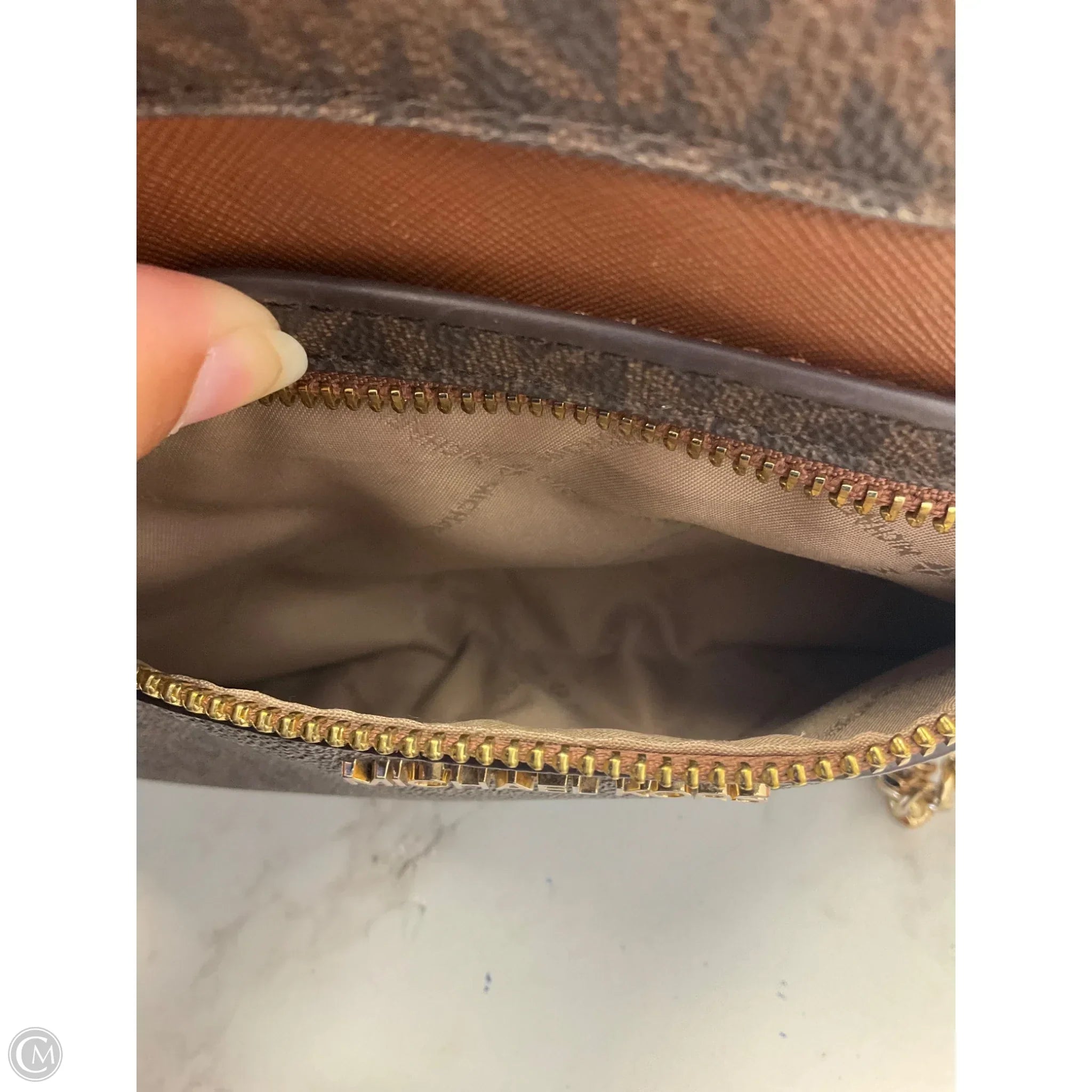 Crossbody Designer By Michael Kors, Size: Medium