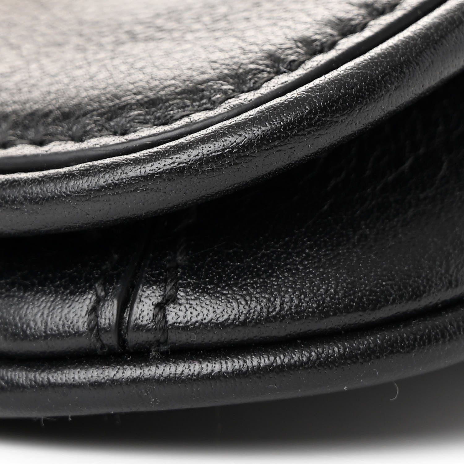 Roxy Calfskin Mini Blondie Card Case Wallet with Strap Shoulder Black