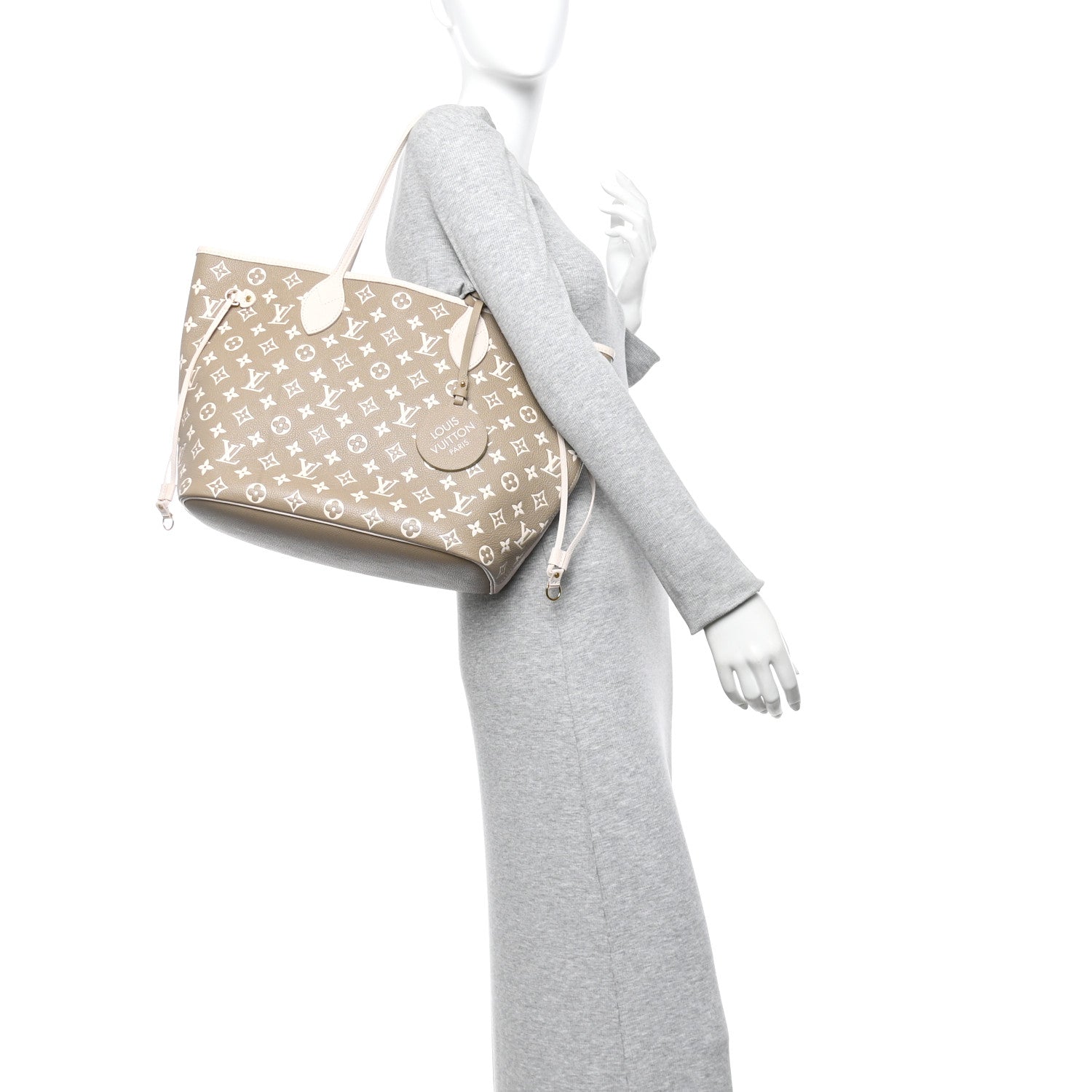 Empreinte Monogram Spring In The City Neverfull MM Kaki Beige Cream