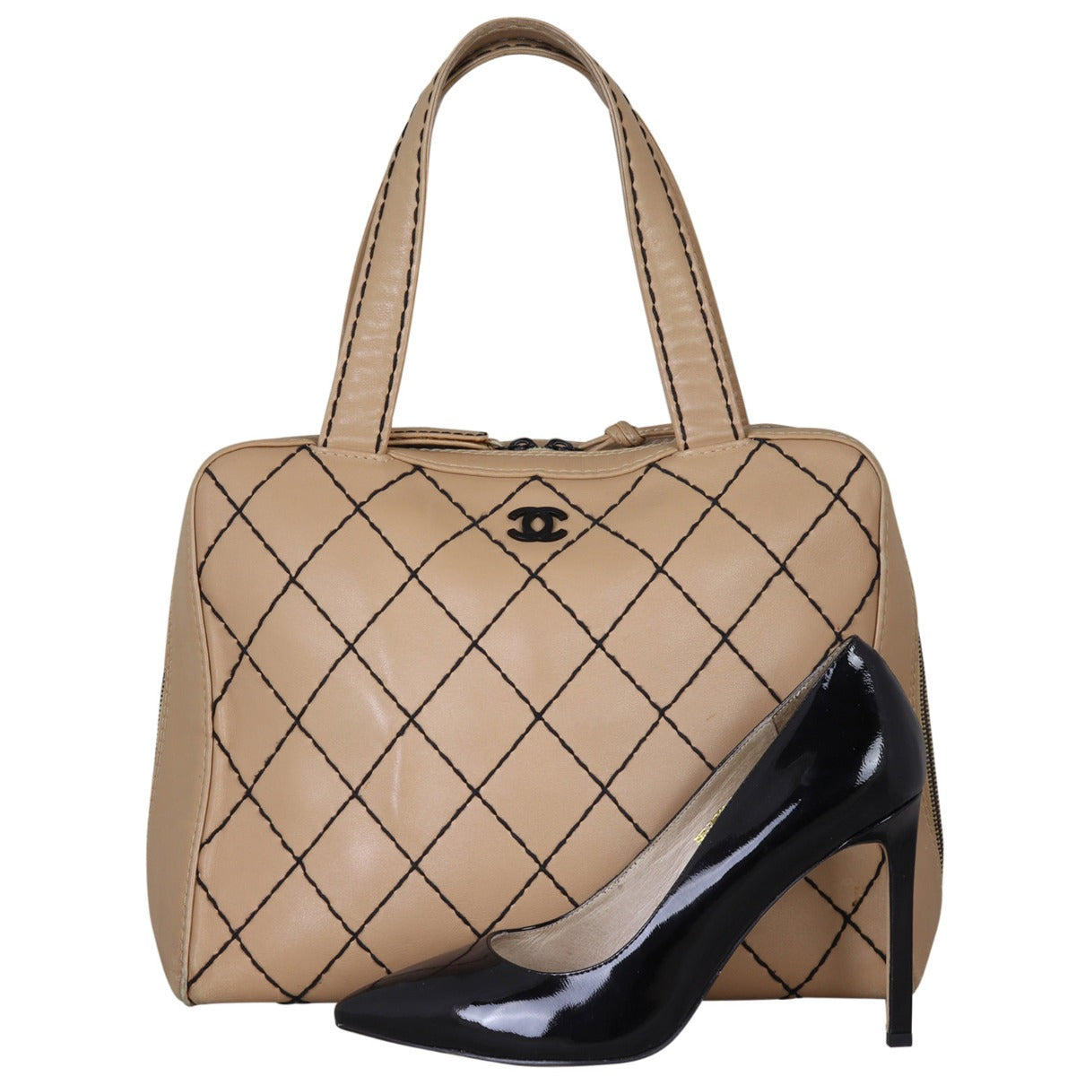 Chanel Wild Stitch Tote | Matte Black Hardware