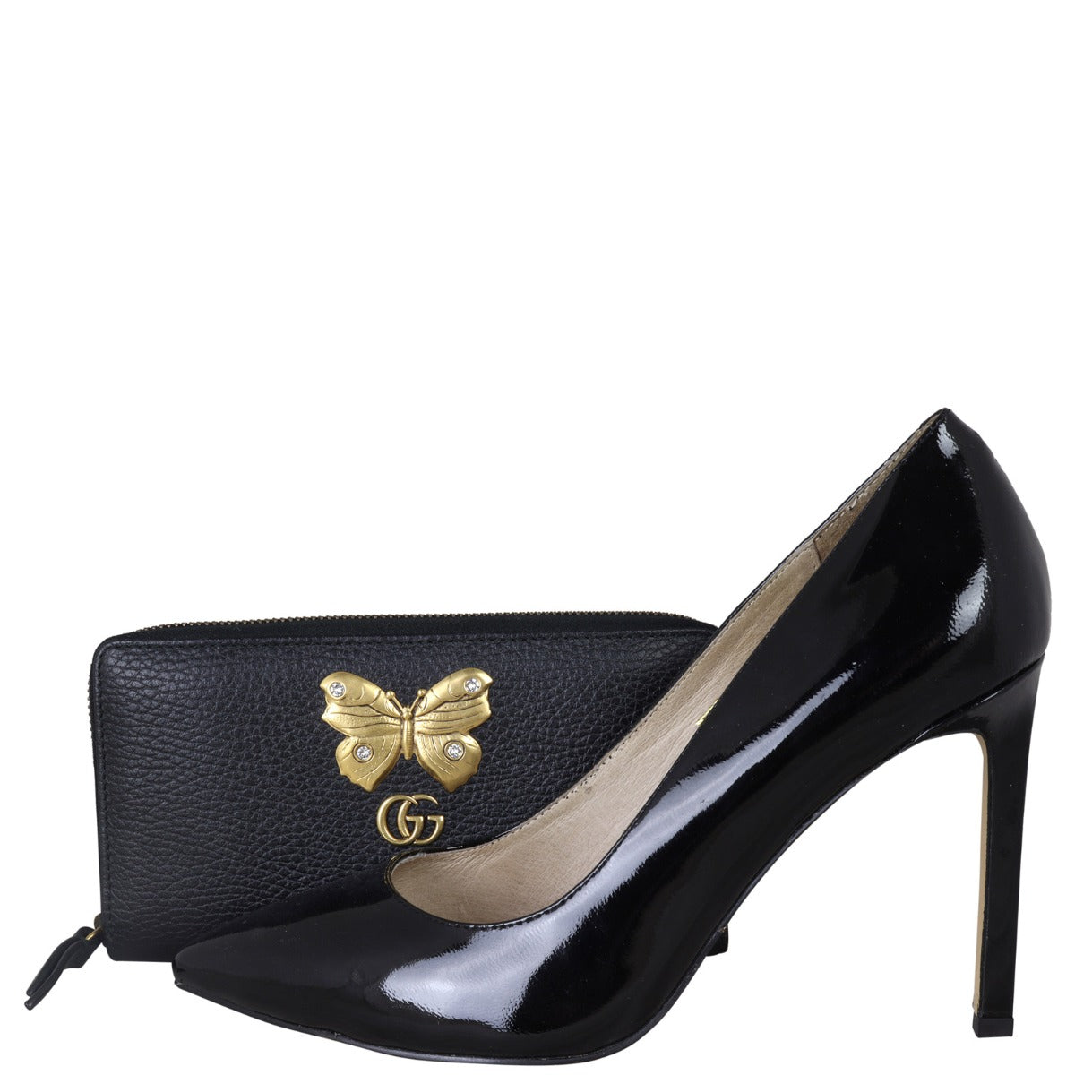 Gucci Butterfly Farfalla Zip Around Continental Wallet