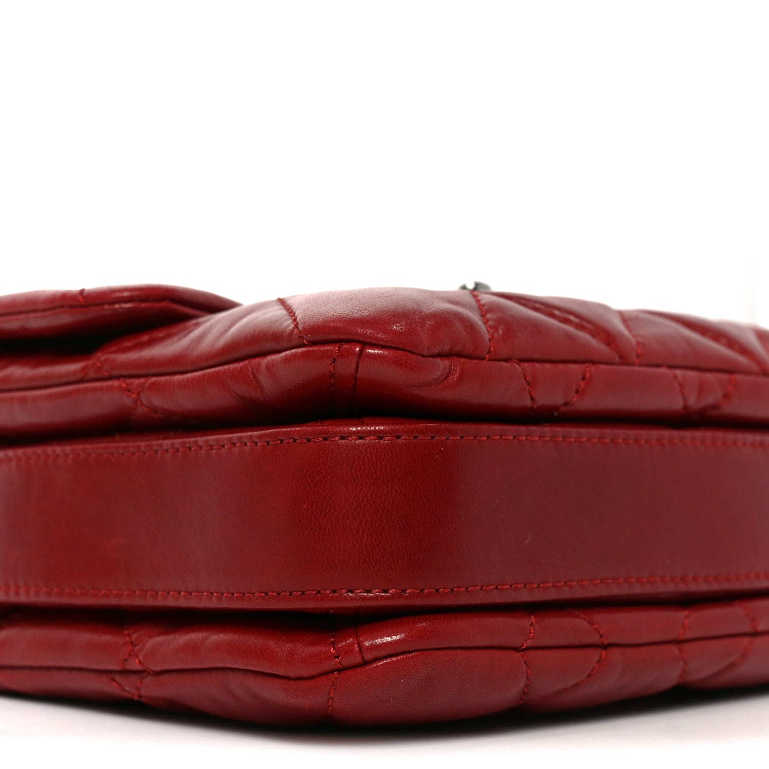 Lambskin Quilted Mini Chanel 3 Flap Red