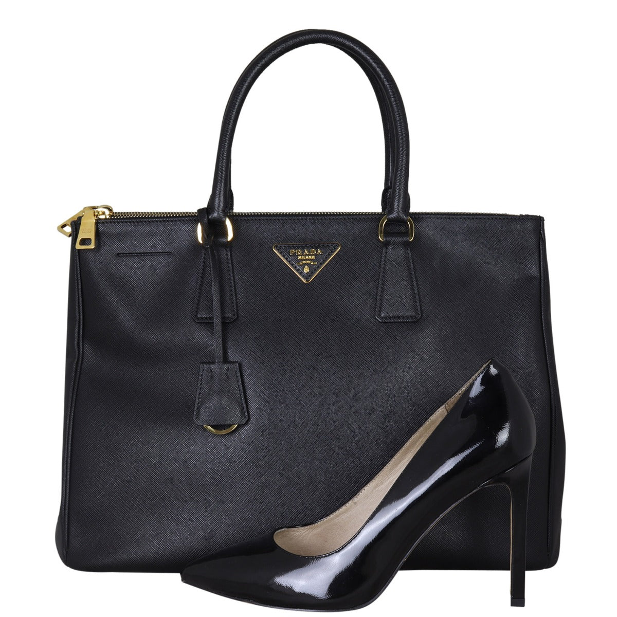 Prada Saffiano Lux Galleria Double Zip Tote Large
