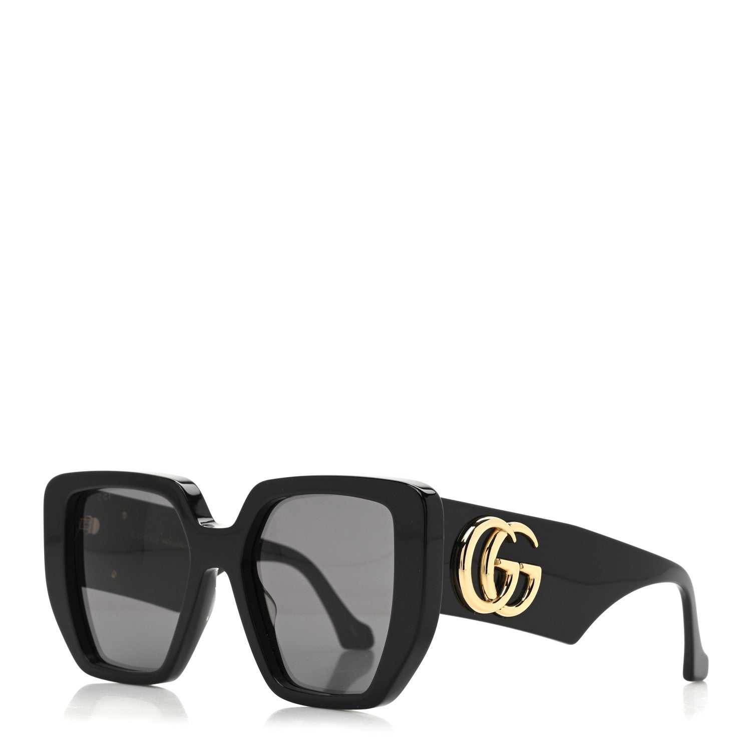 Acetate Square Frame Sunglasses GG0956S Black
