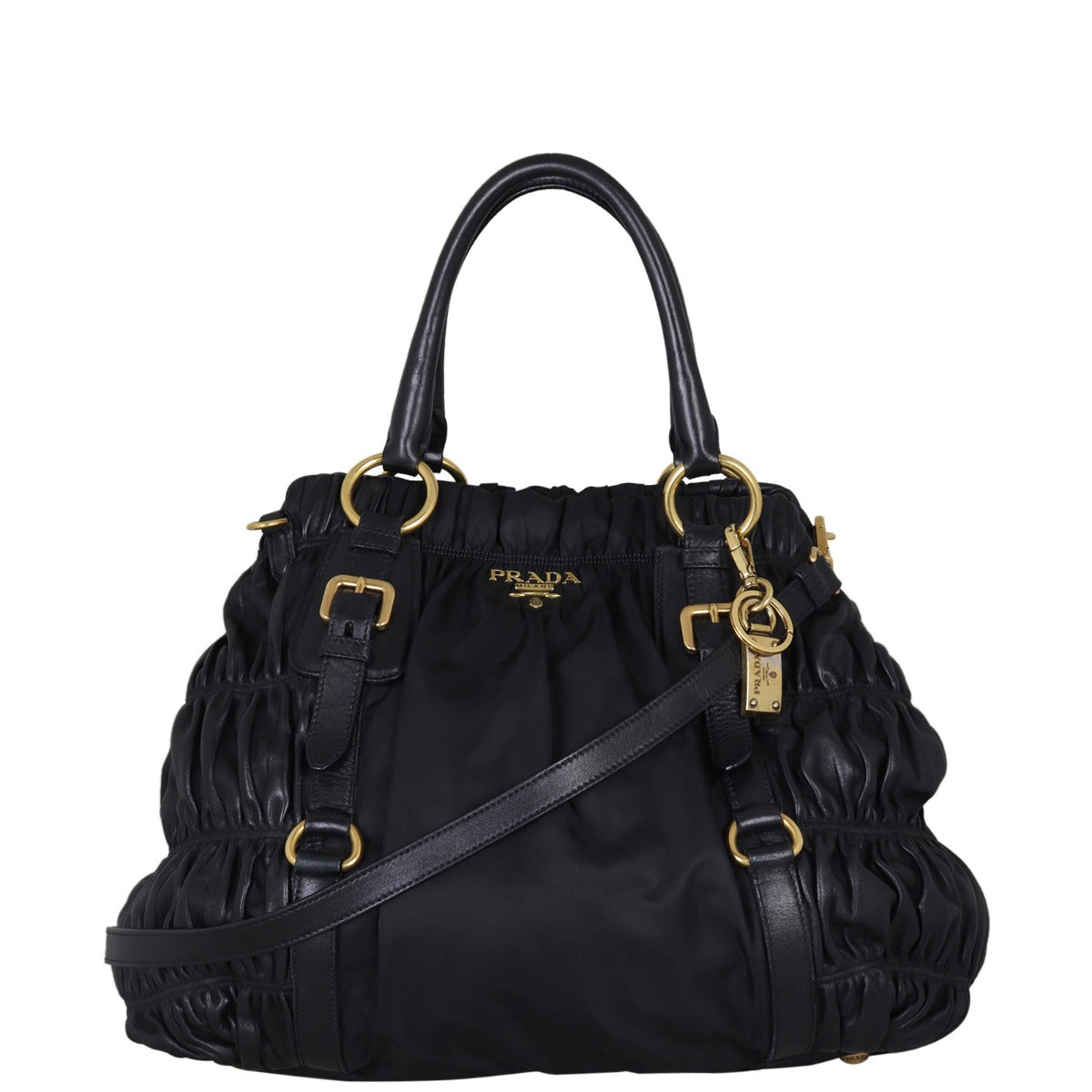 Prada Tessuto Leather Gaufre Bag