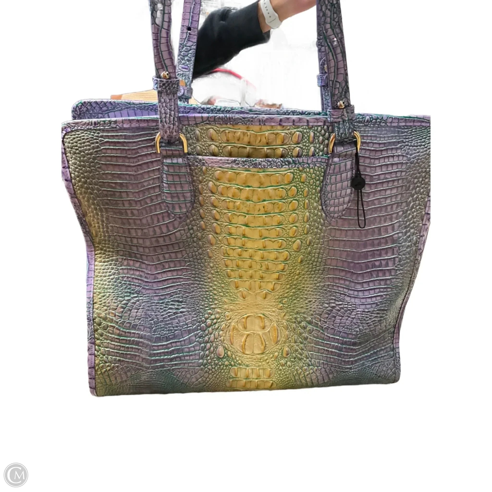 Handbag Designer By Brahmin, Size: Large