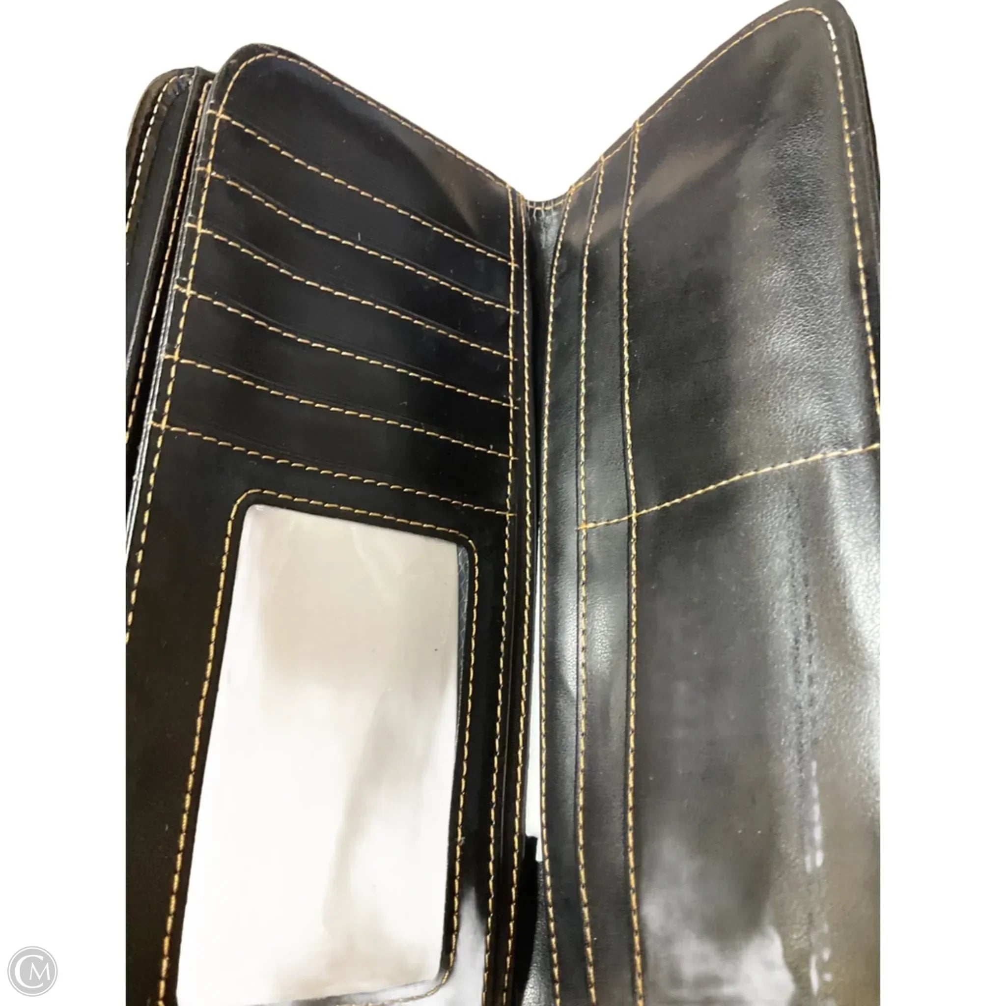 Wallet Leather By Clothes Mentor, Size: Medium