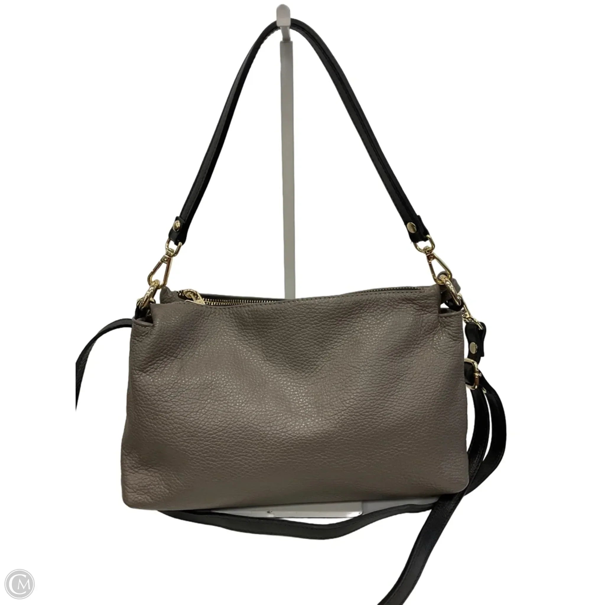Crossbody Leather By Valentina, Size: Medium