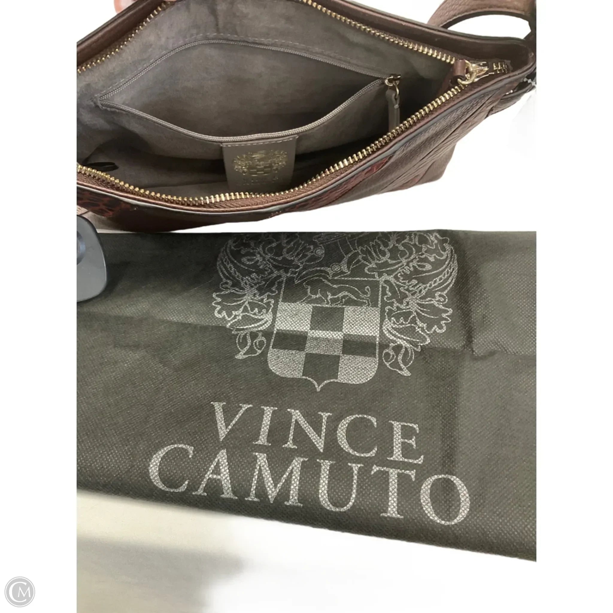 Crossbody Leather By Vince Camuto, Size: Medium