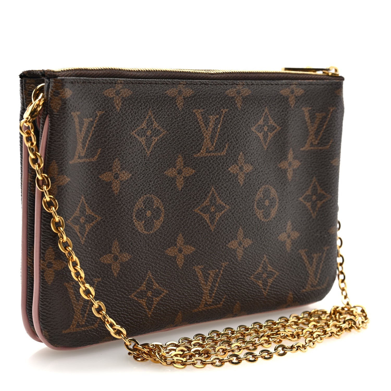 Monogram Blooming Flowers Double Zip Pochette