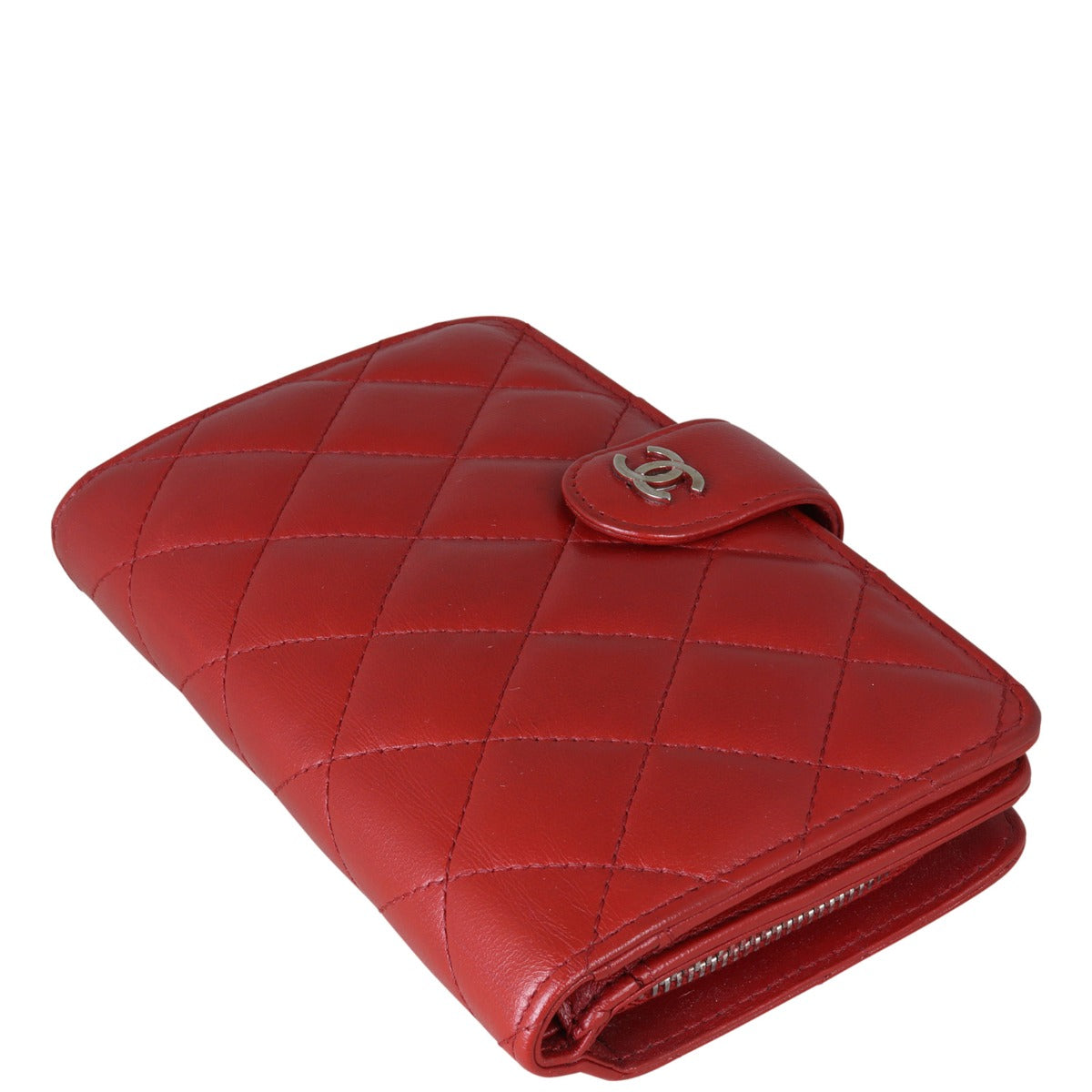 Chanel CC French Wallet | Red