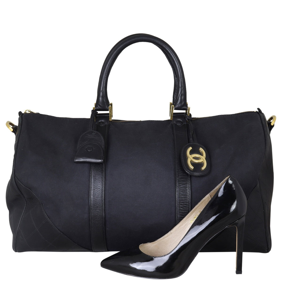 Chanel Vintage Canvas Duffle Bag