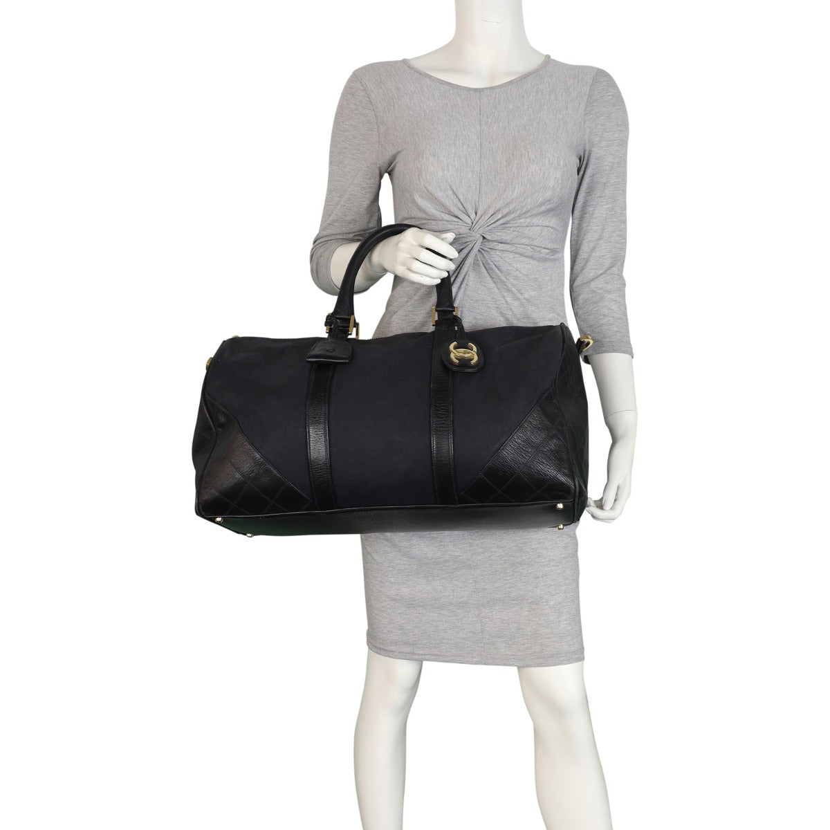Chanel Vintage Canvas Duffle Bag