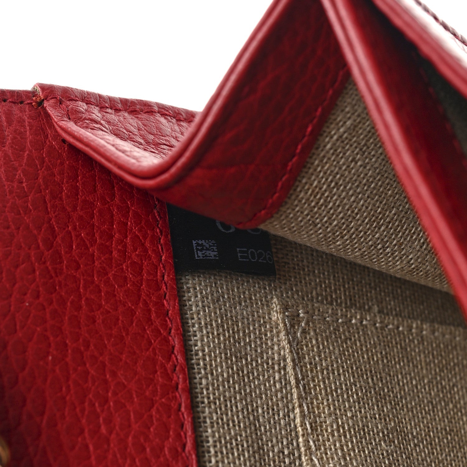 Dollar Calfskin Small Interlocking G Shoulder Bag Red